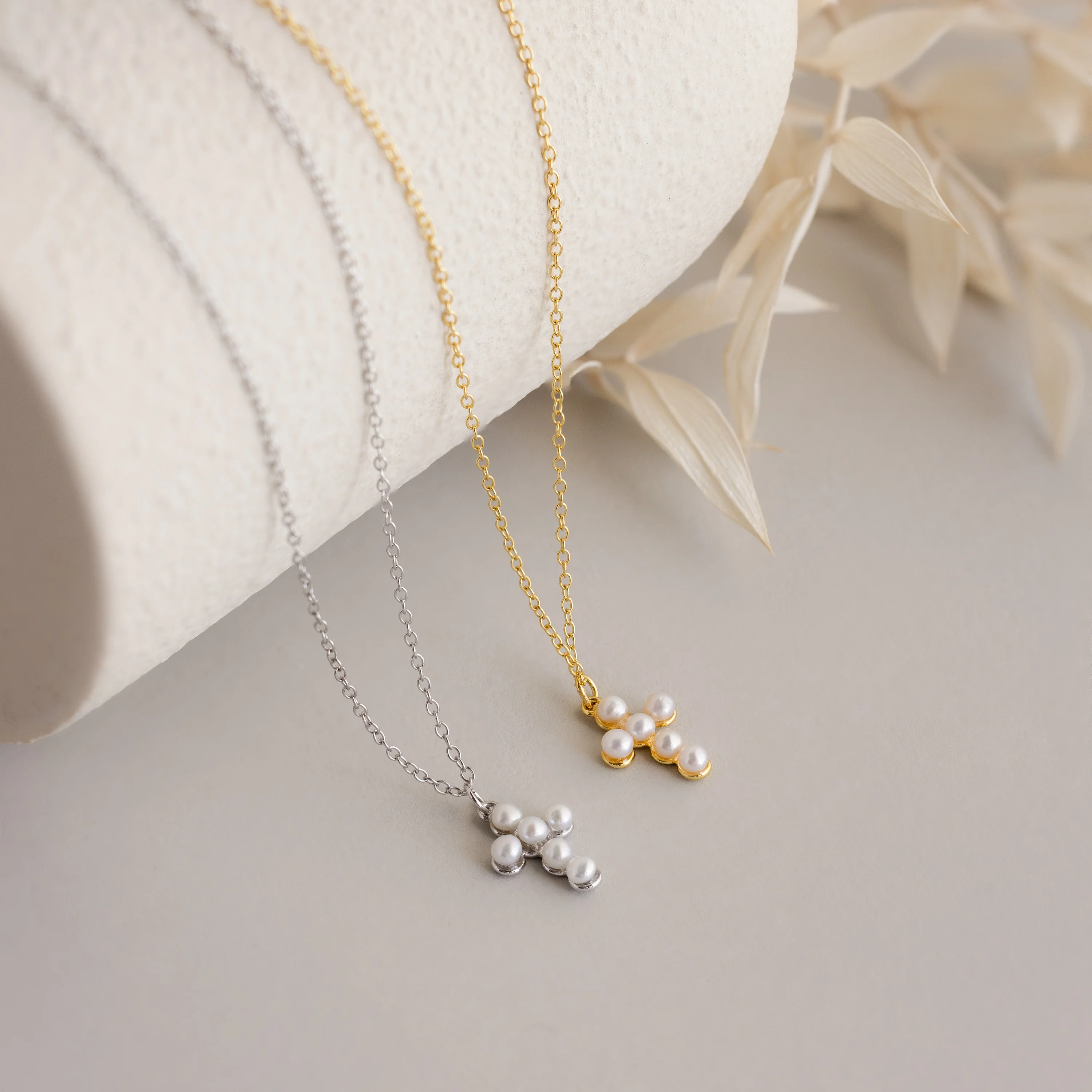 Pearl Cross Necklace - Image 9