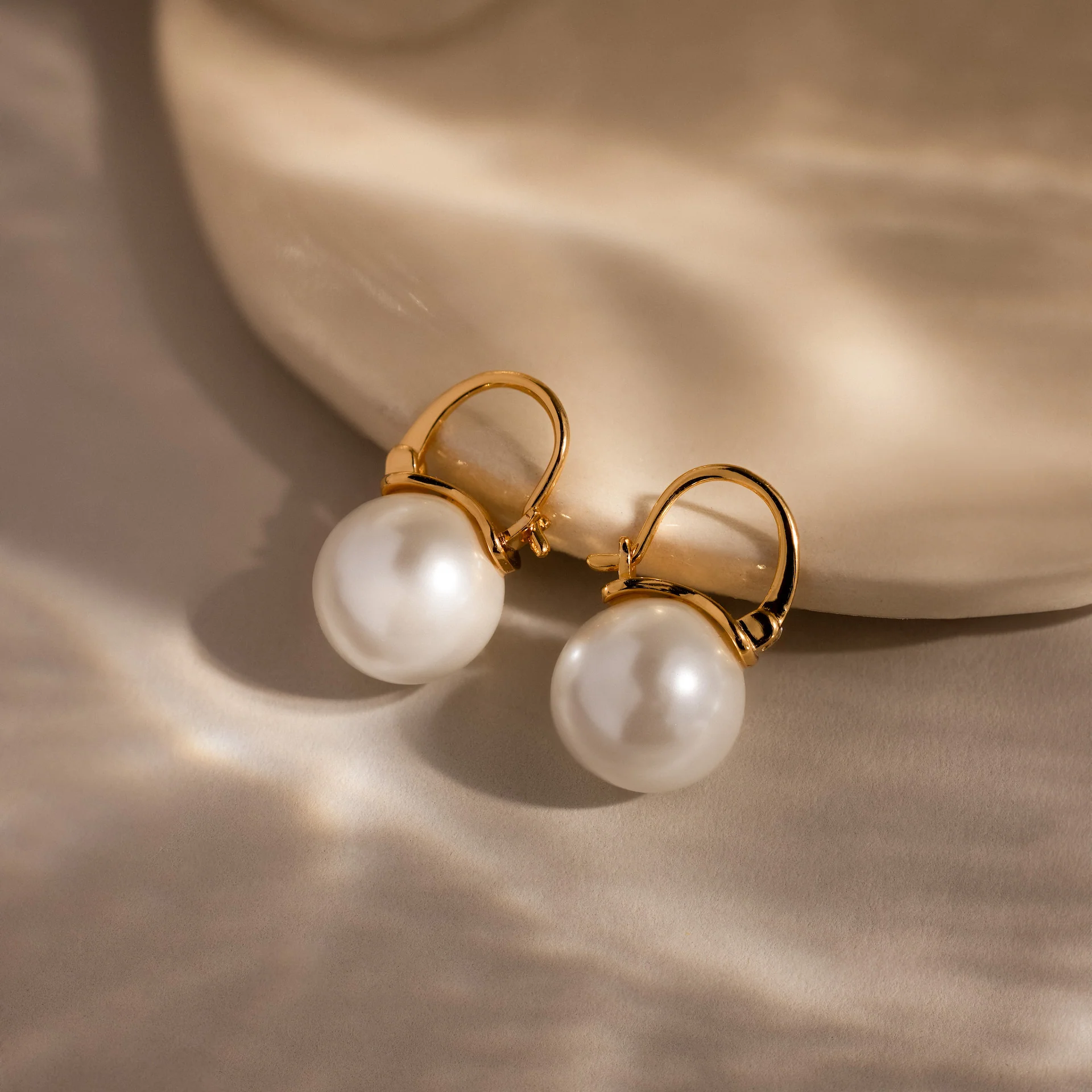 Pearl Dome Drop Earrings - Image 8