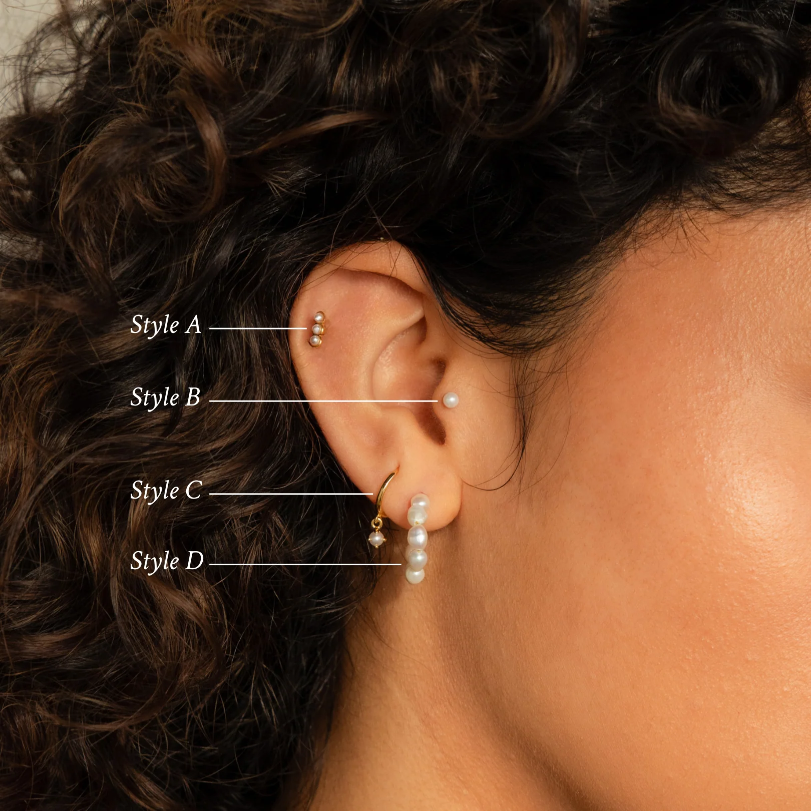 Pearl Earrings Set - Image 3