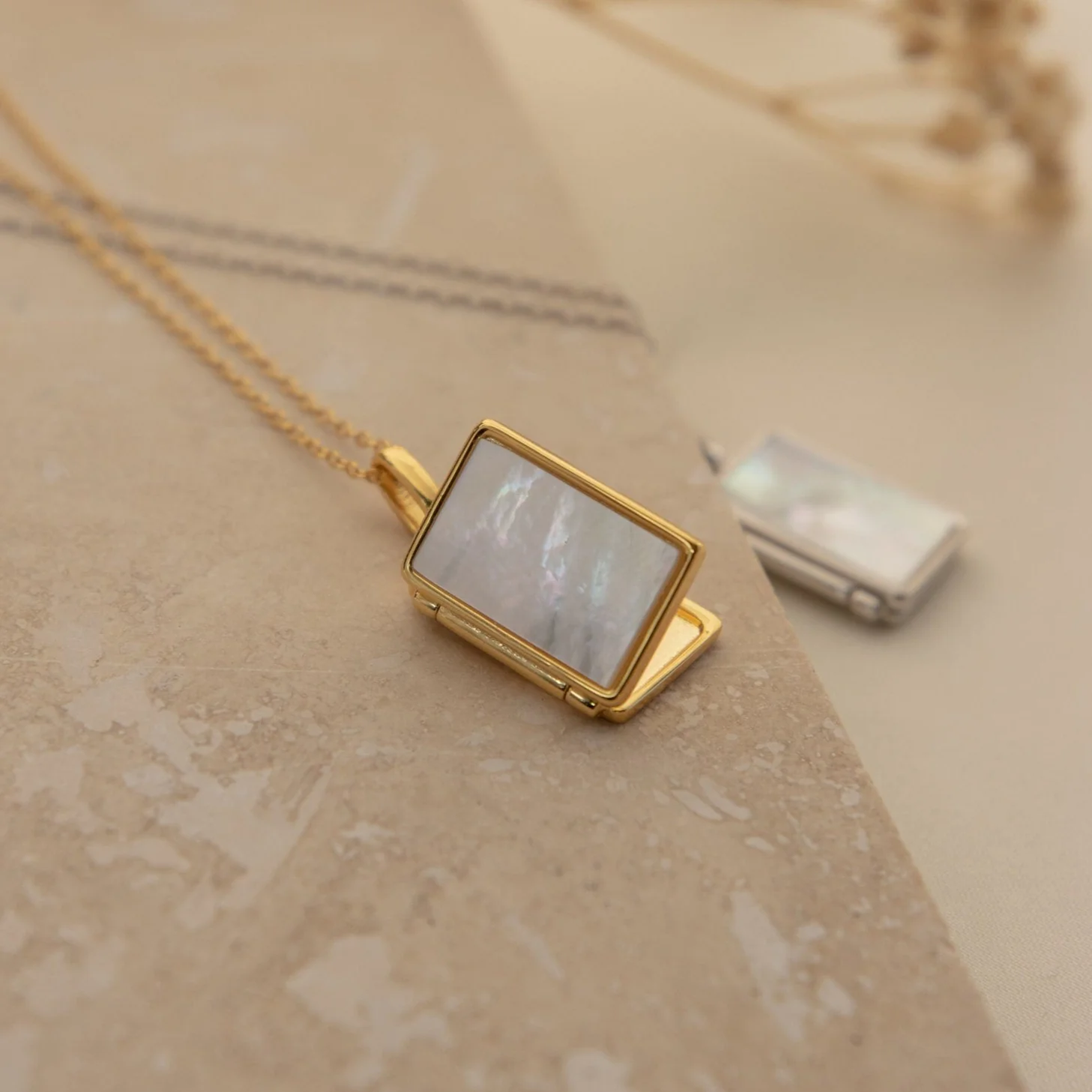 Pearl Locket Necklace - Image 7