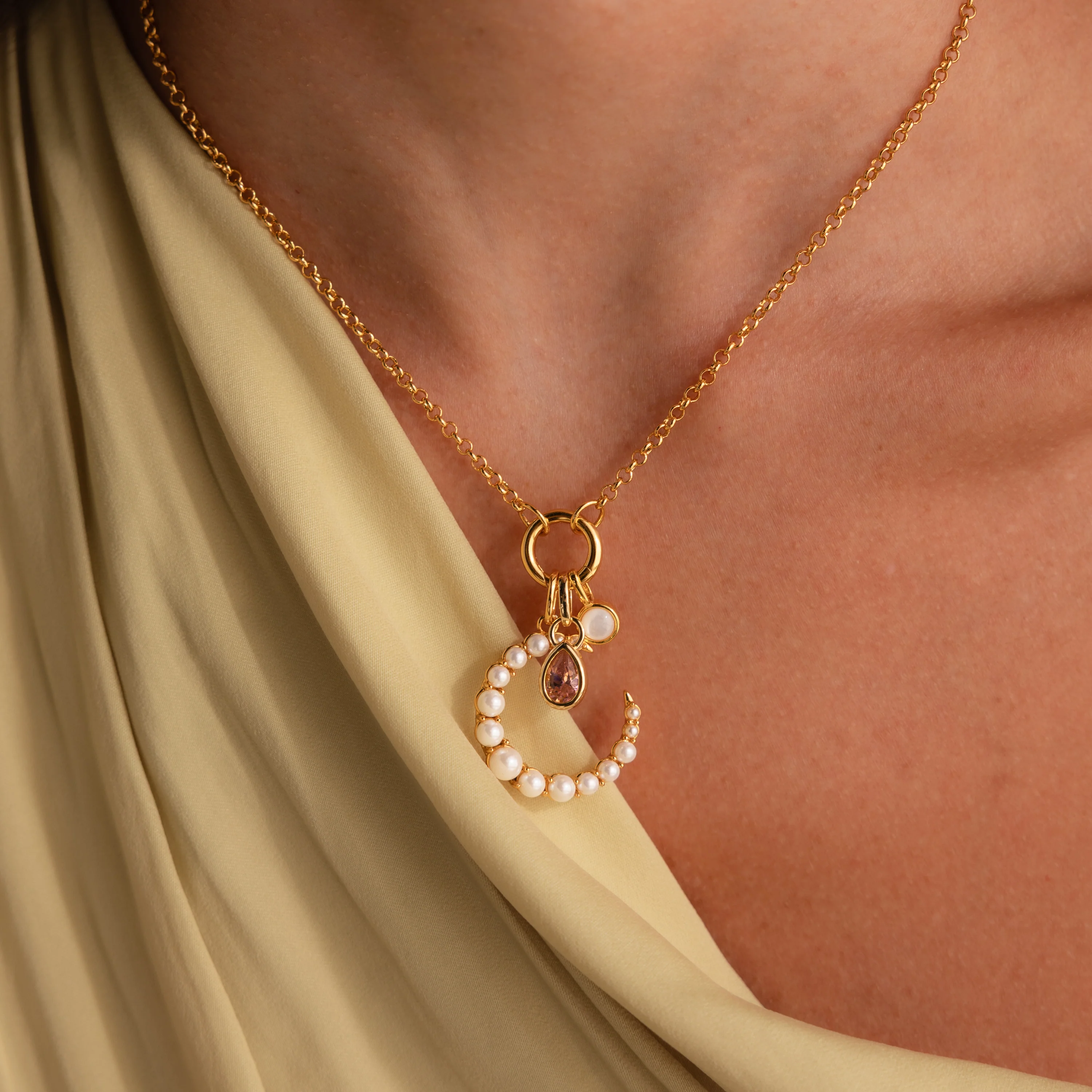 Pearl Moon Charm - Image 3