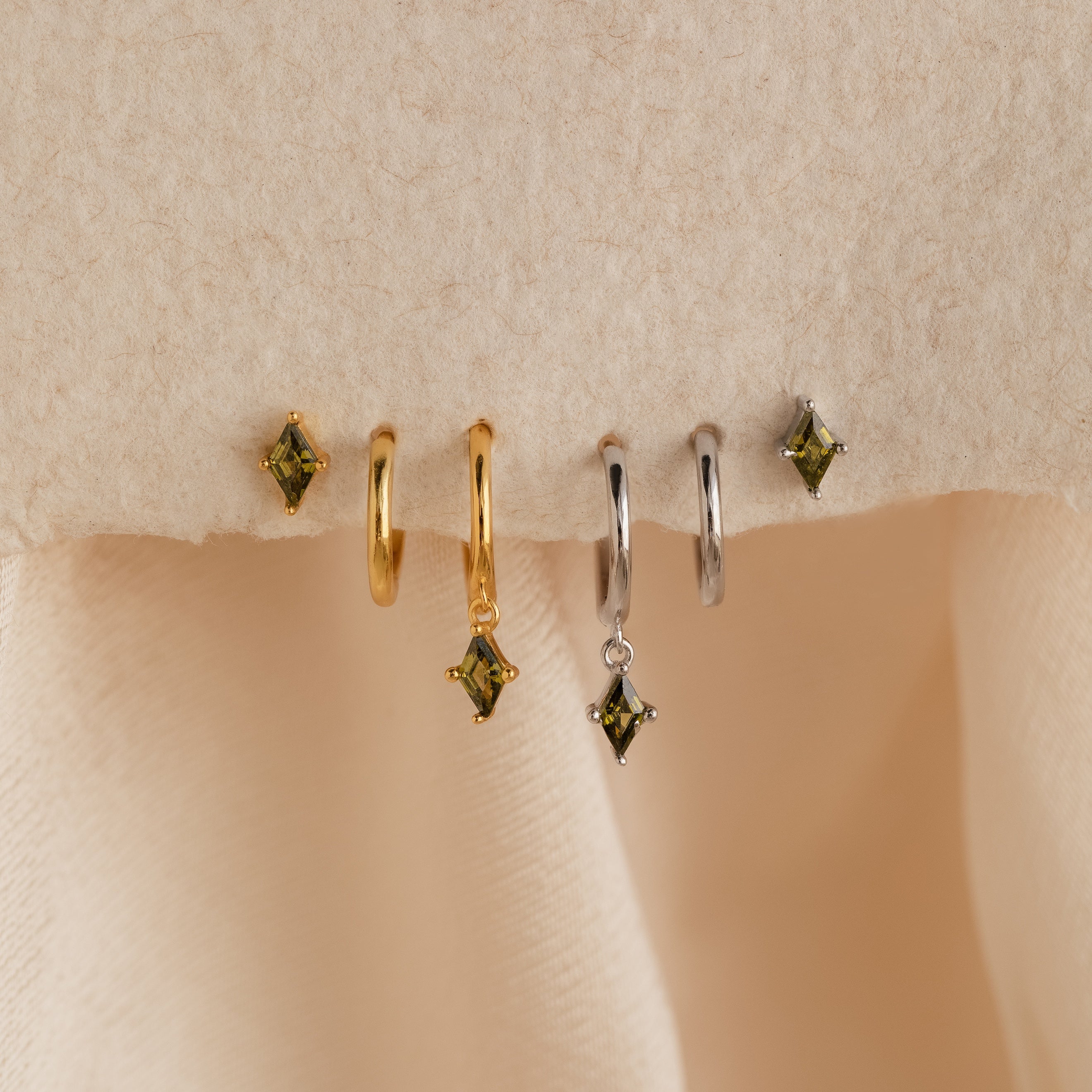 Peridot Earrings Set - Image 3