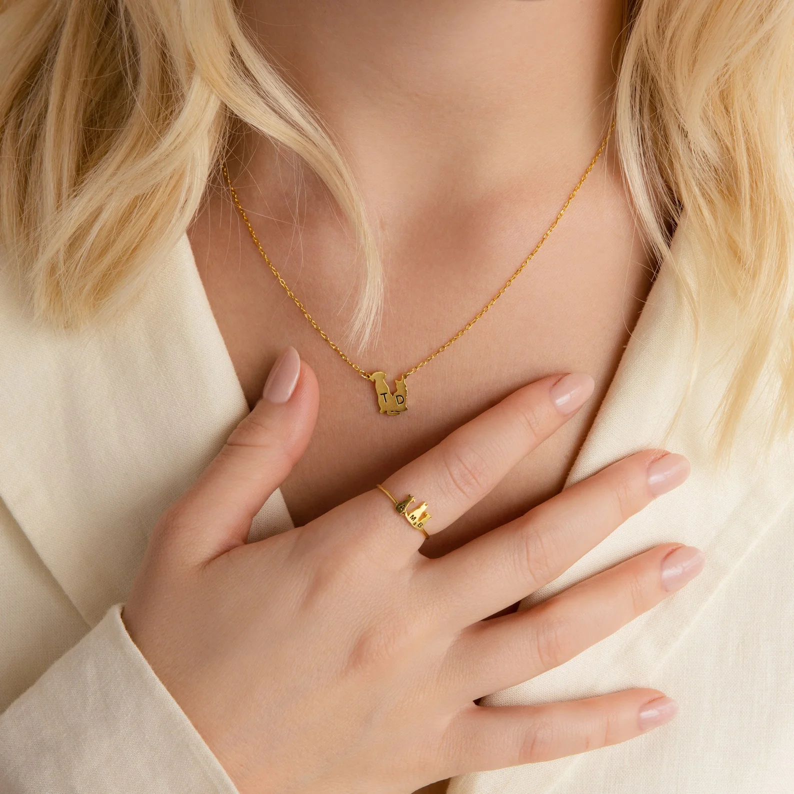 Pet Initial Necklace - Image 3