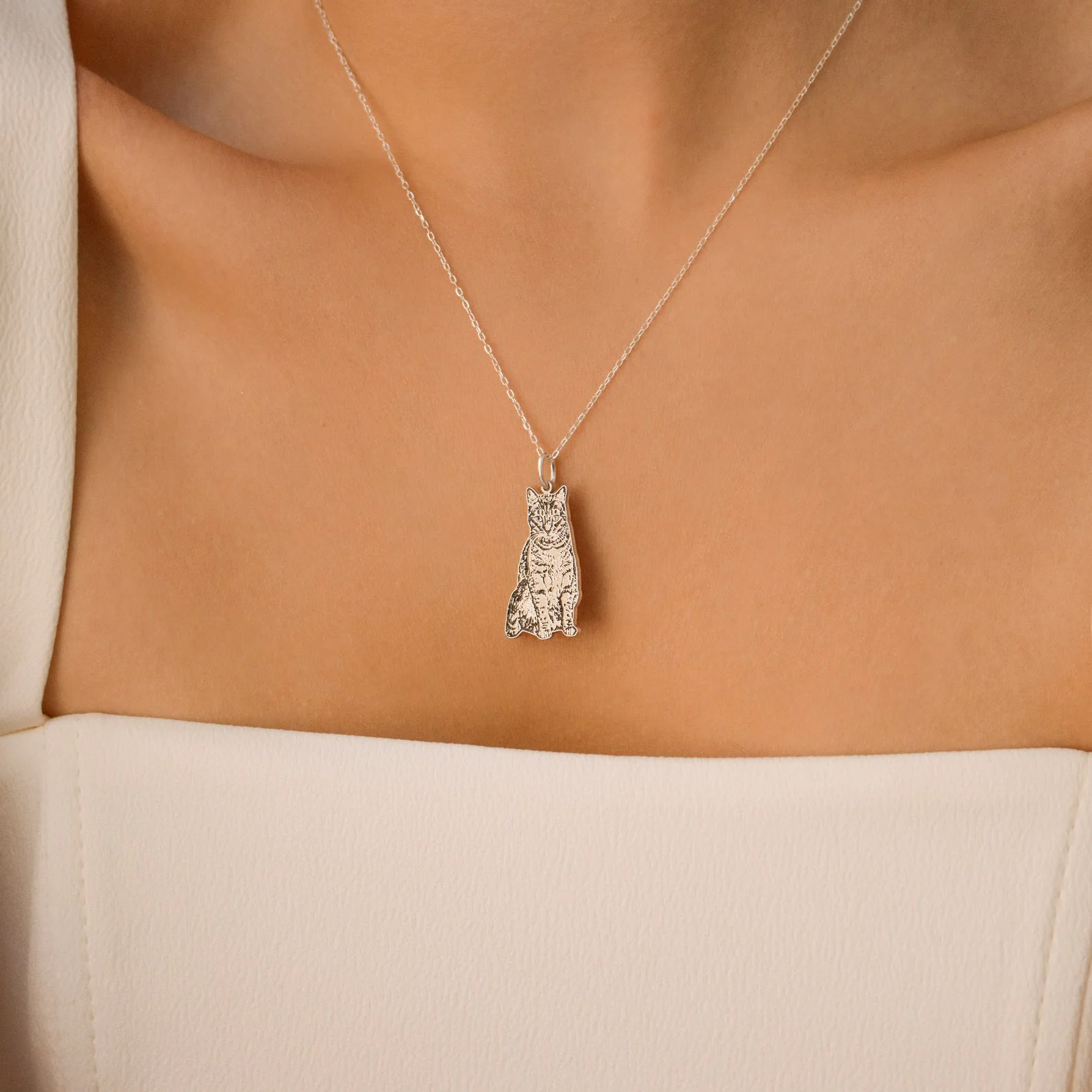 Custom Pet Portrait Necklace - Image 6
