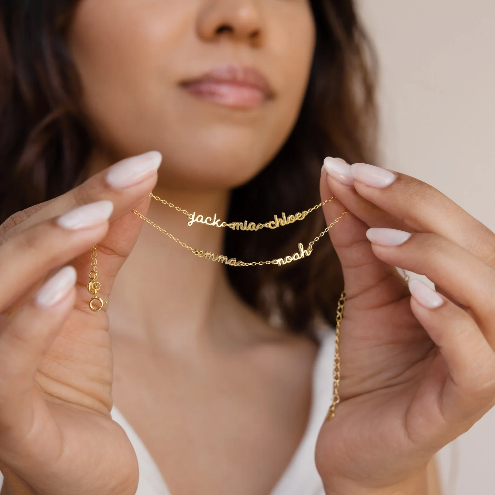 Petite Tiny Multiple Name Bracelet - Image 3