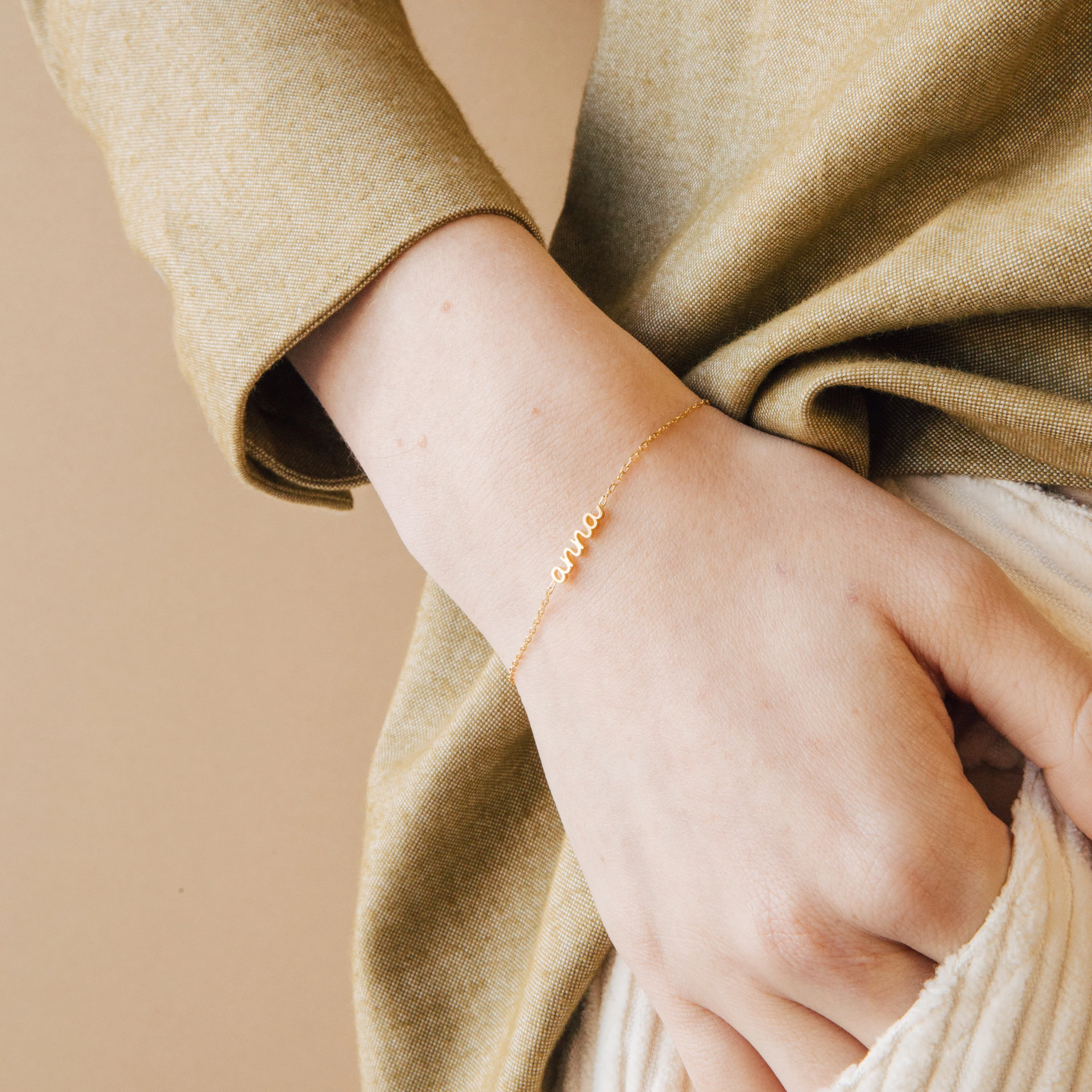 Petite Tiny Name Bracelet - Image 3