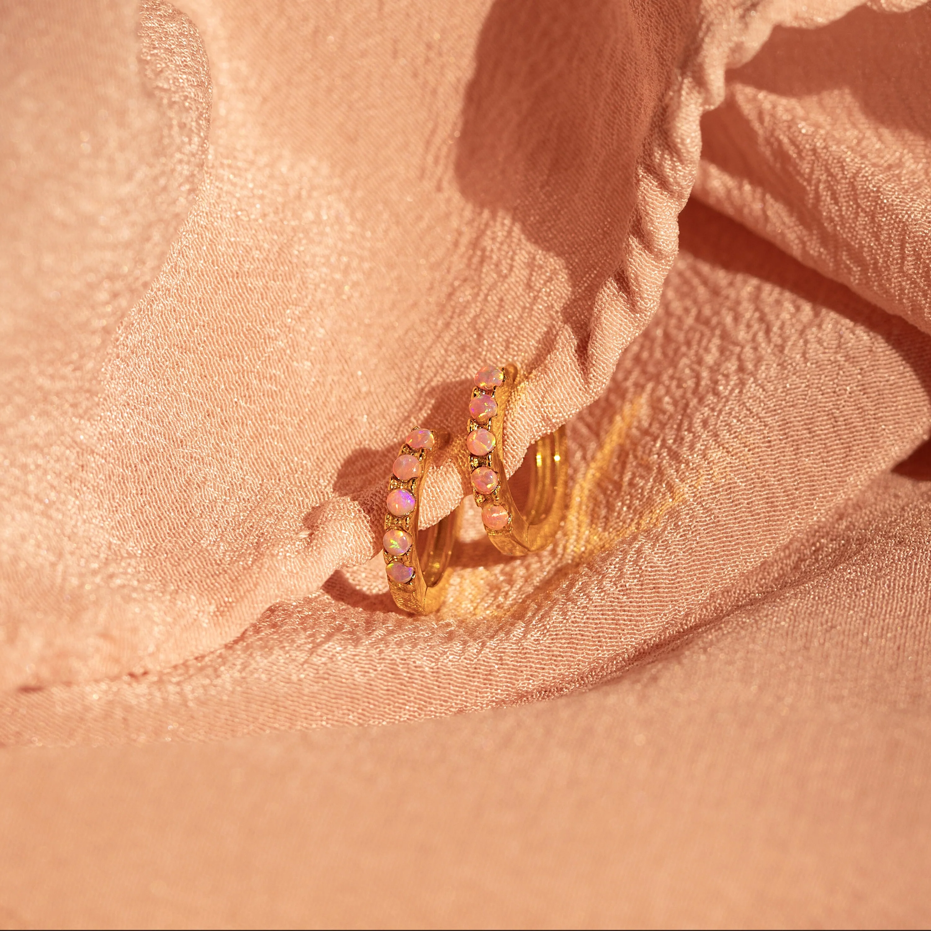 Pink Opal Huggies - Image 4