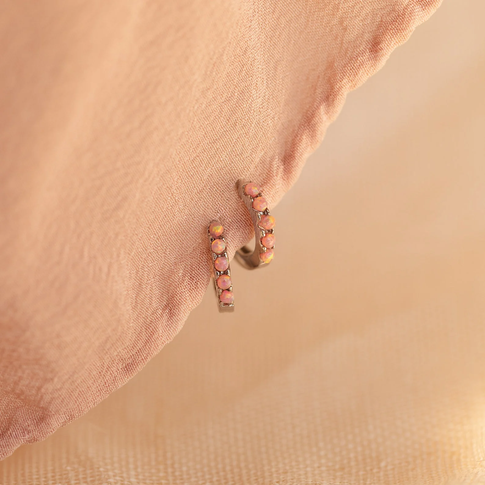 Pink Opal Huggies - Image 8