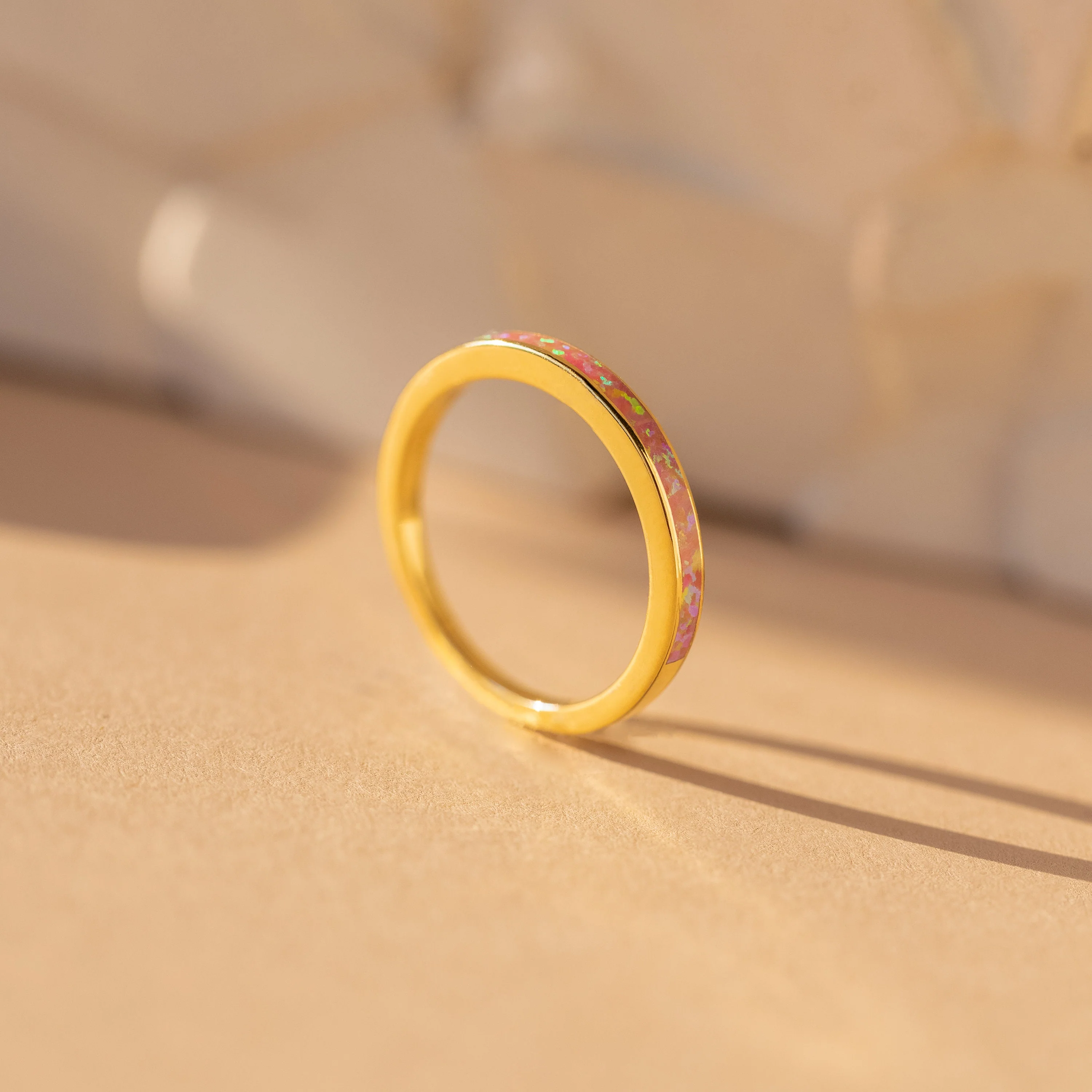 Pink Opal Inlay Band - Image 4