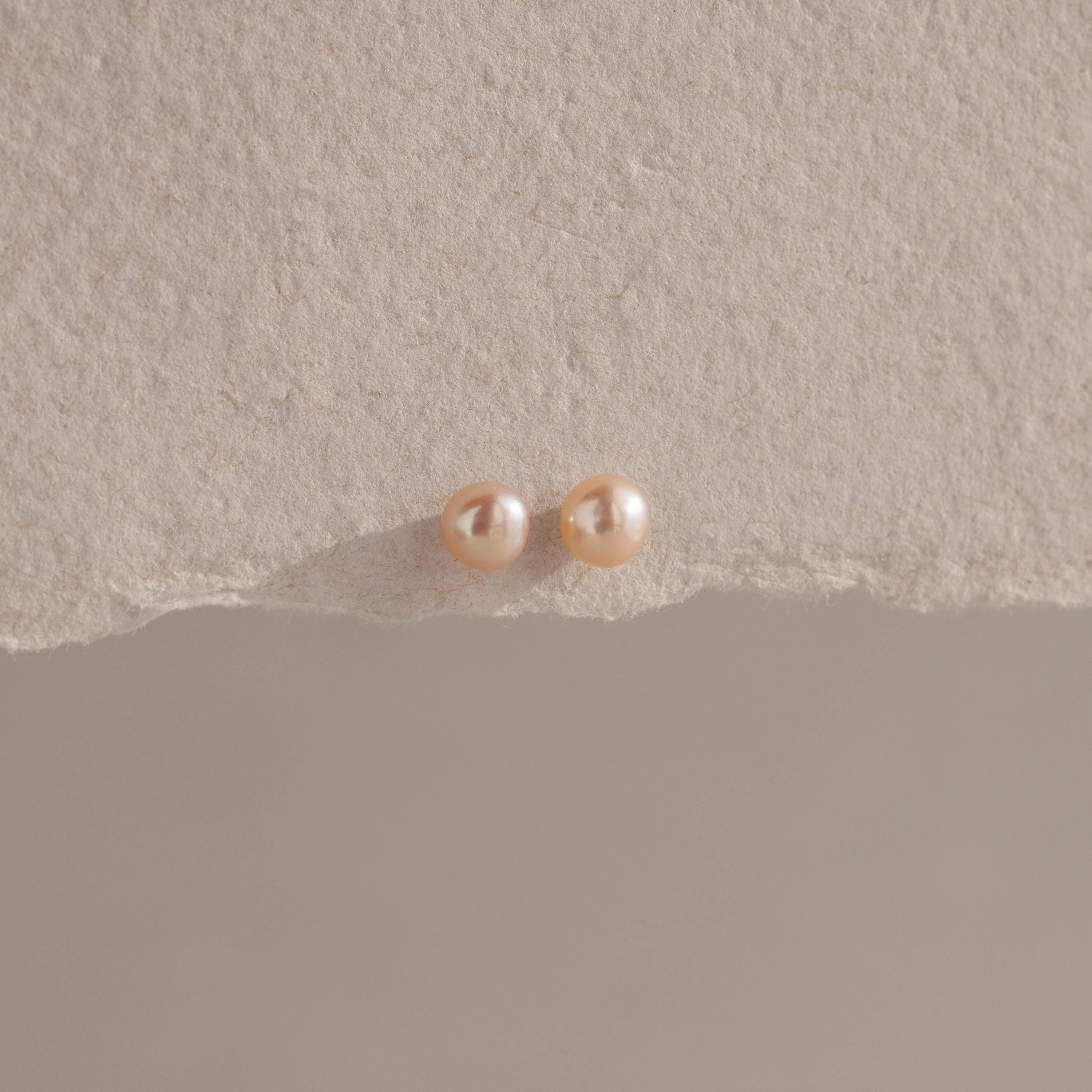 Pink Pearl Studs - Image 4