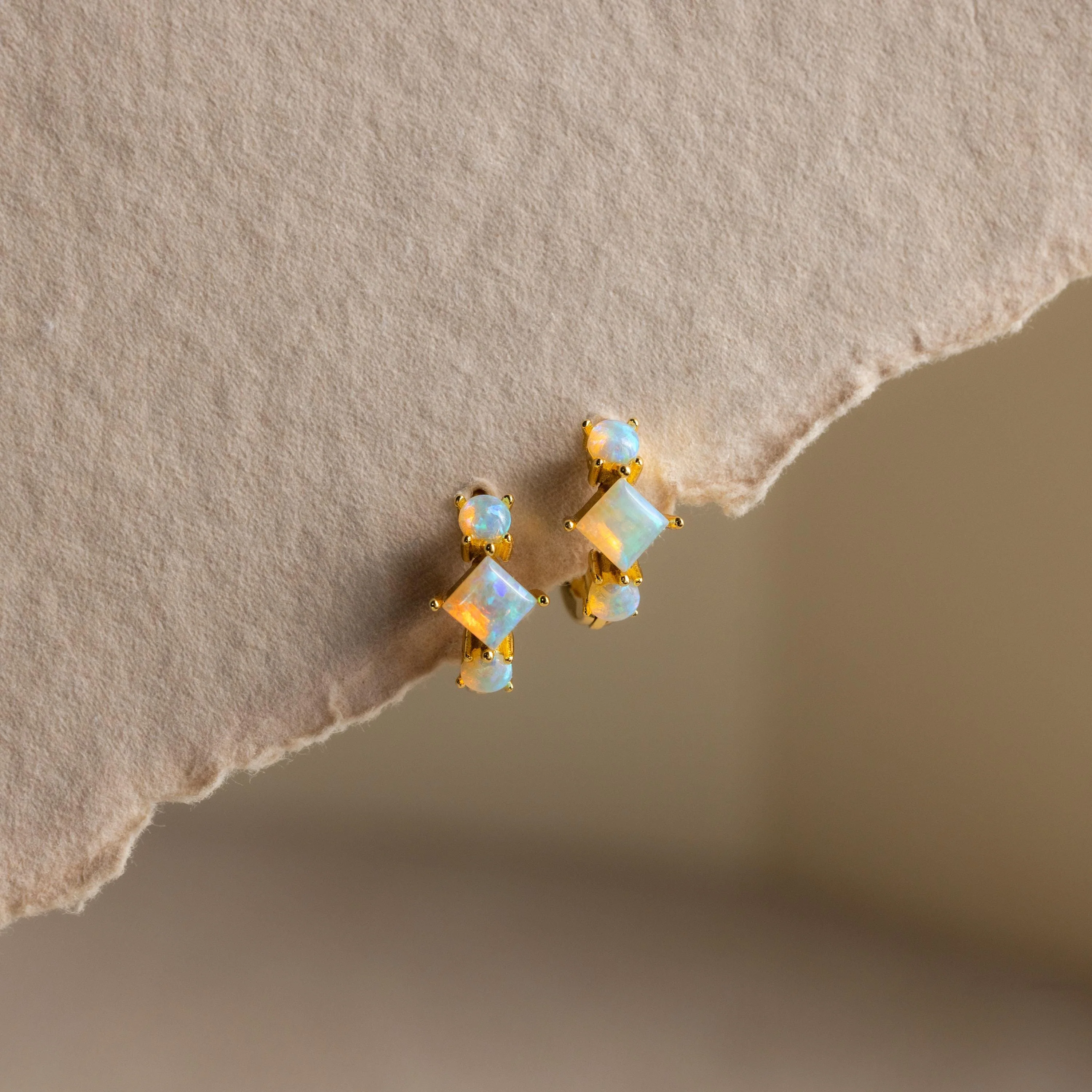 Princess Cut Birthstone Huggies - Image 7