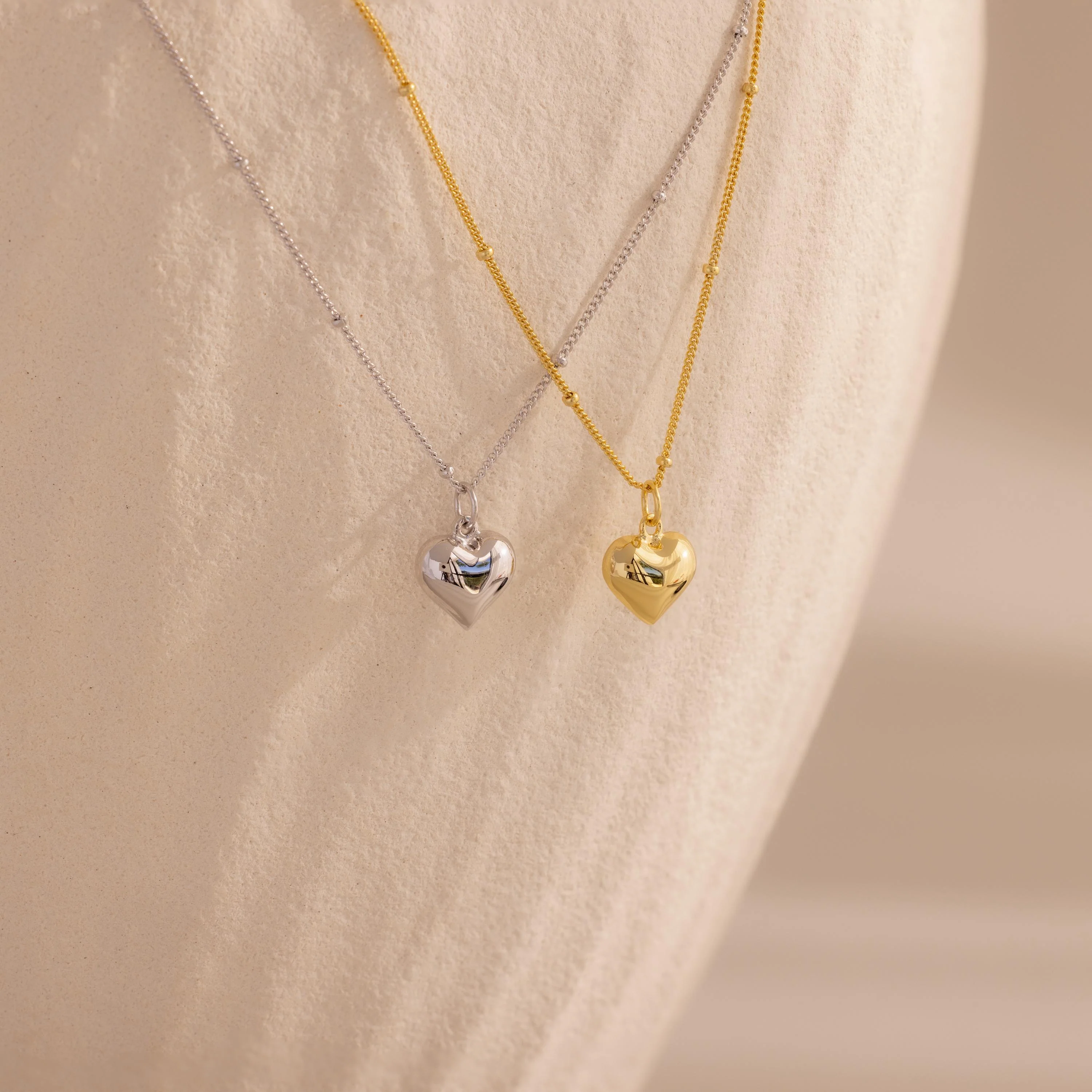 Puff Heart Charm Necklace - Image 8