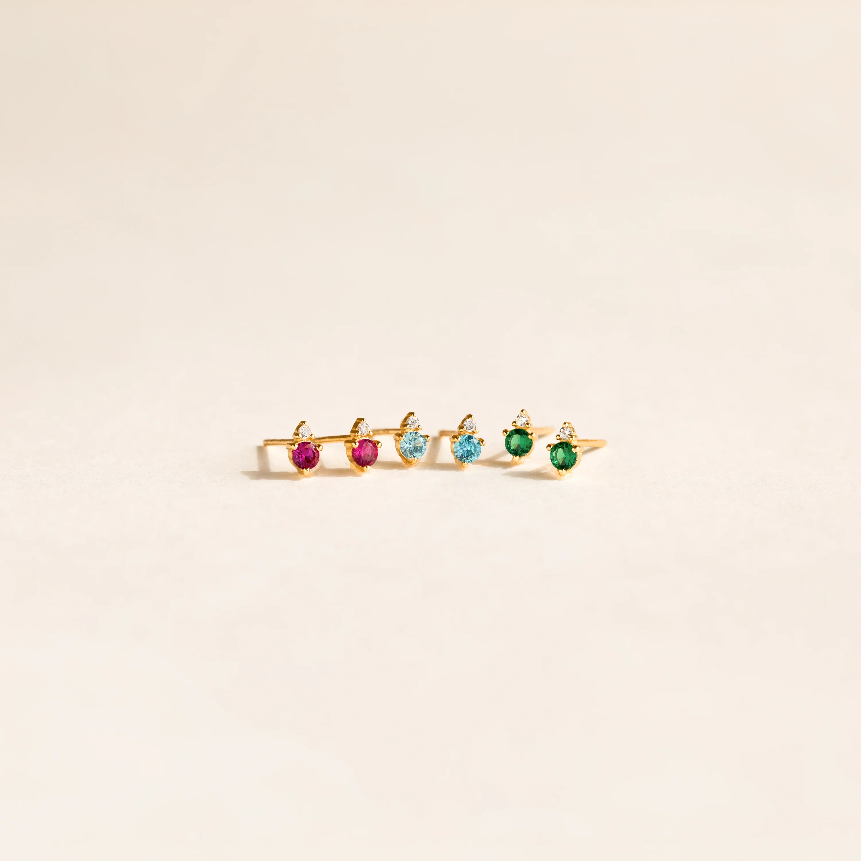Raindrop Ruby Studs - Image 5