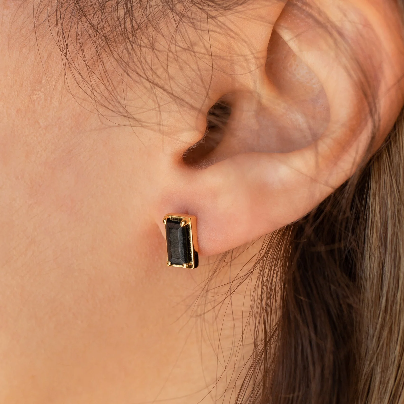 Rectangle Black Onyx Studs - Image 6
