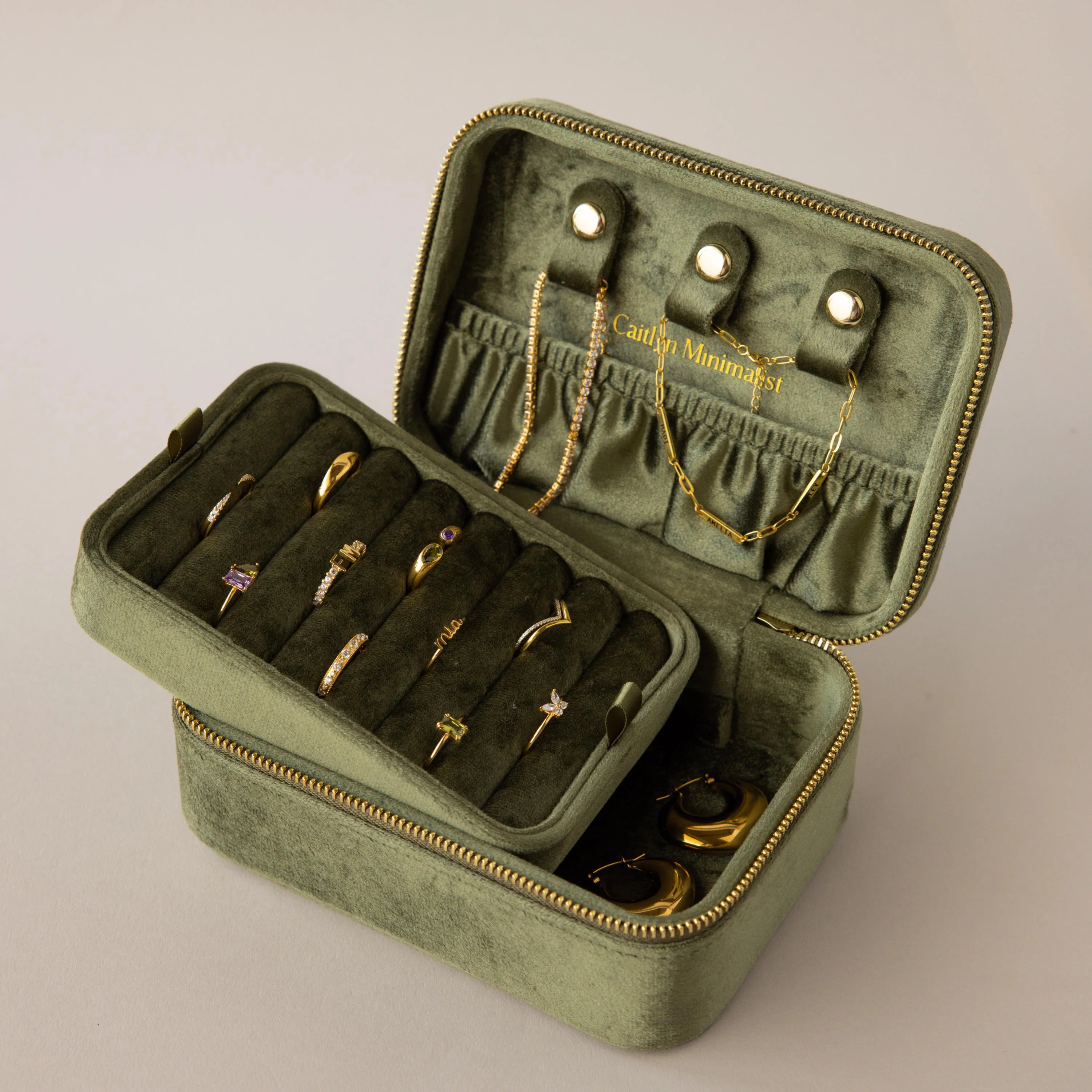 Rectangle Velvet Jewelry Box - Image 4