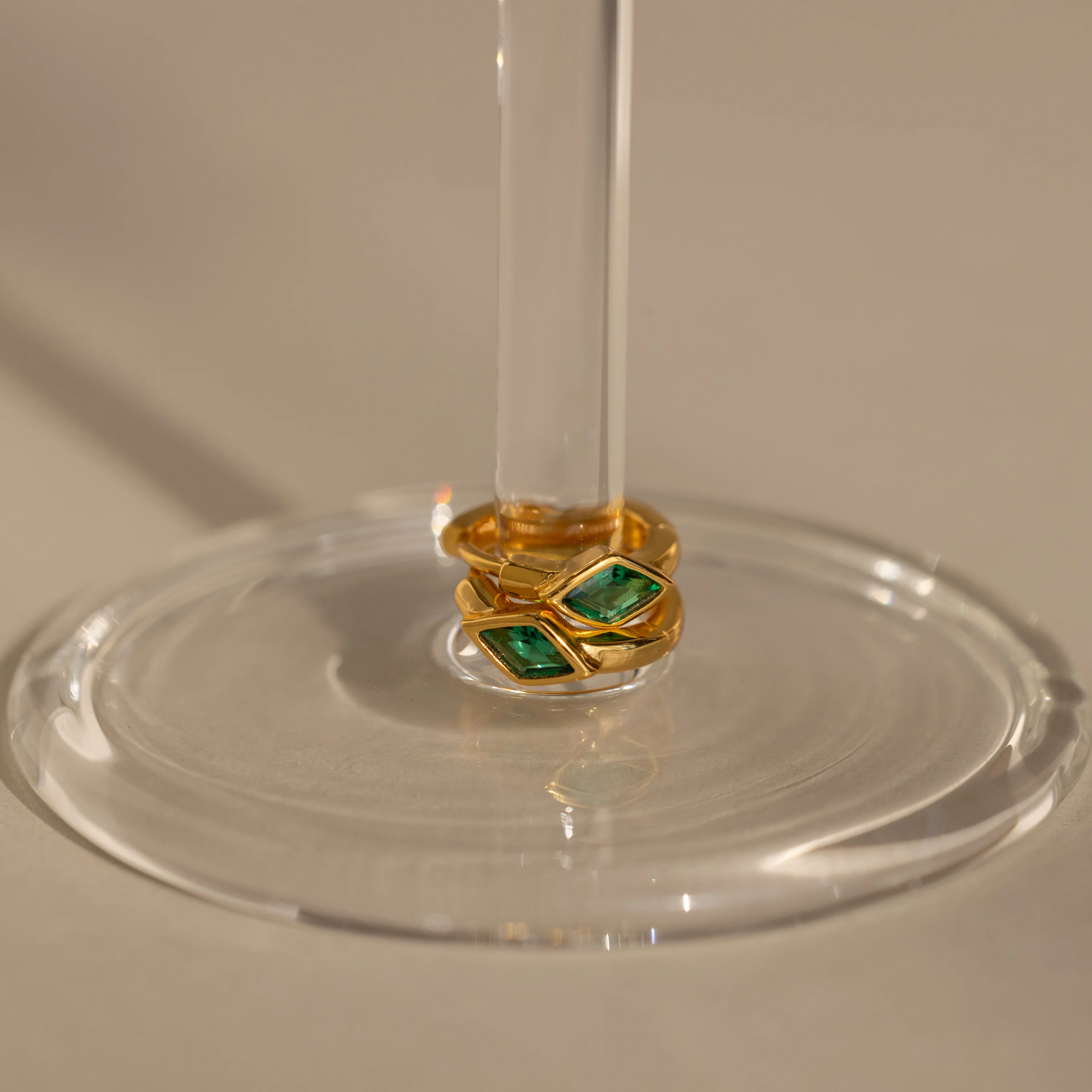 Rhombus Emerald Huggies - Image 3