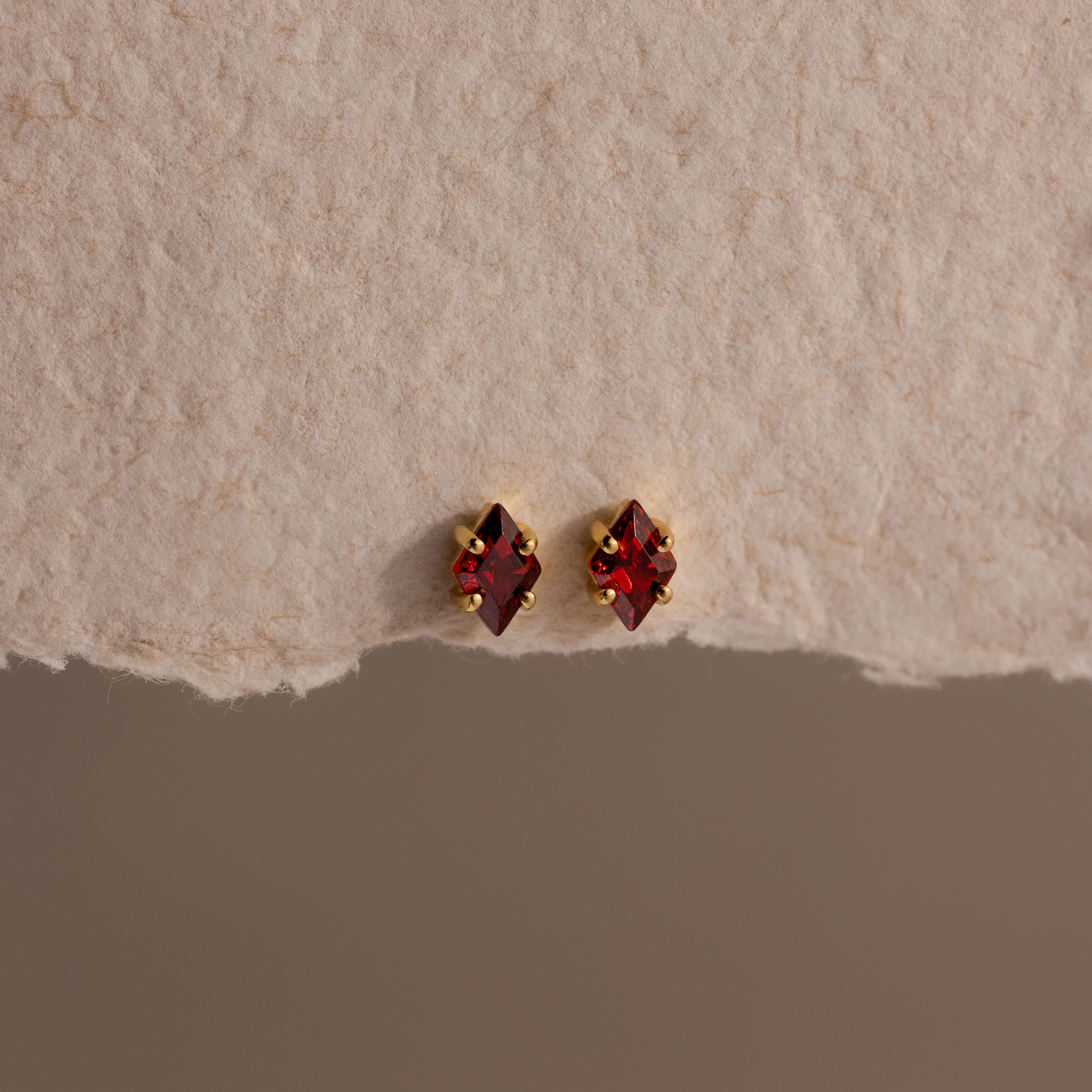 Rhombus Birthstone Flatback Studs - Image 15