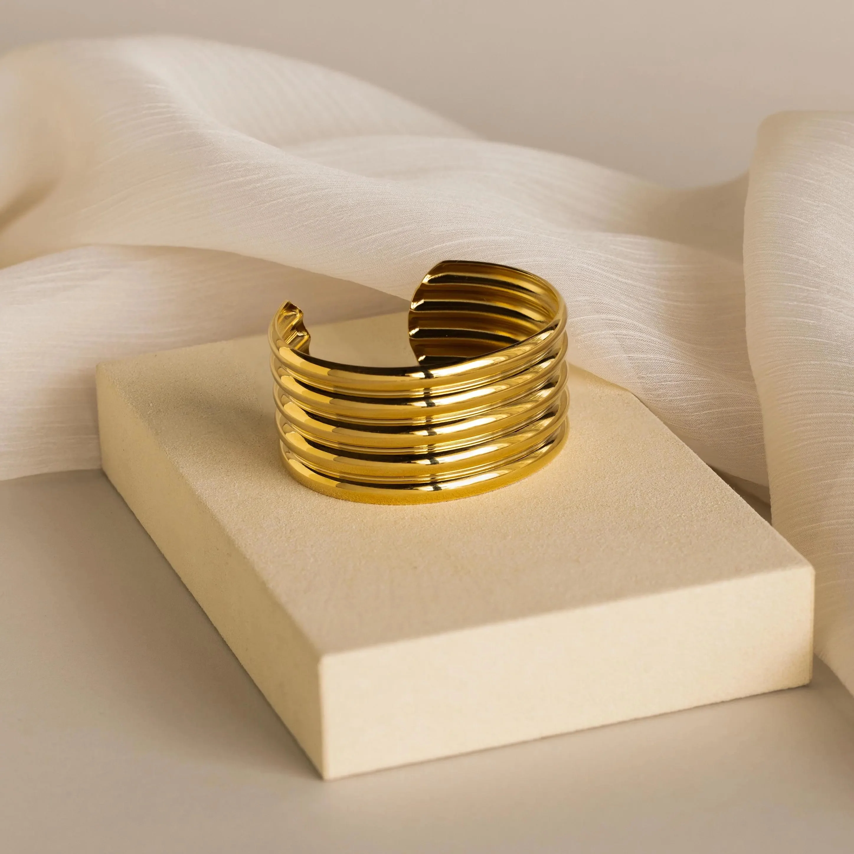 Ribbed Cuff Bracelet - Image 7