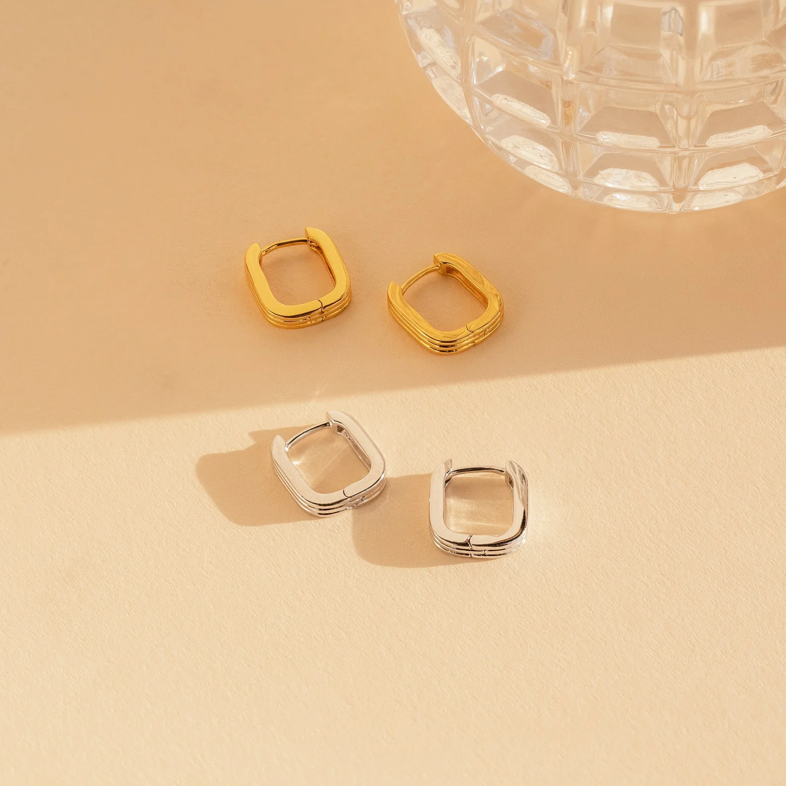 Ribbed Link Hoops - Image 7