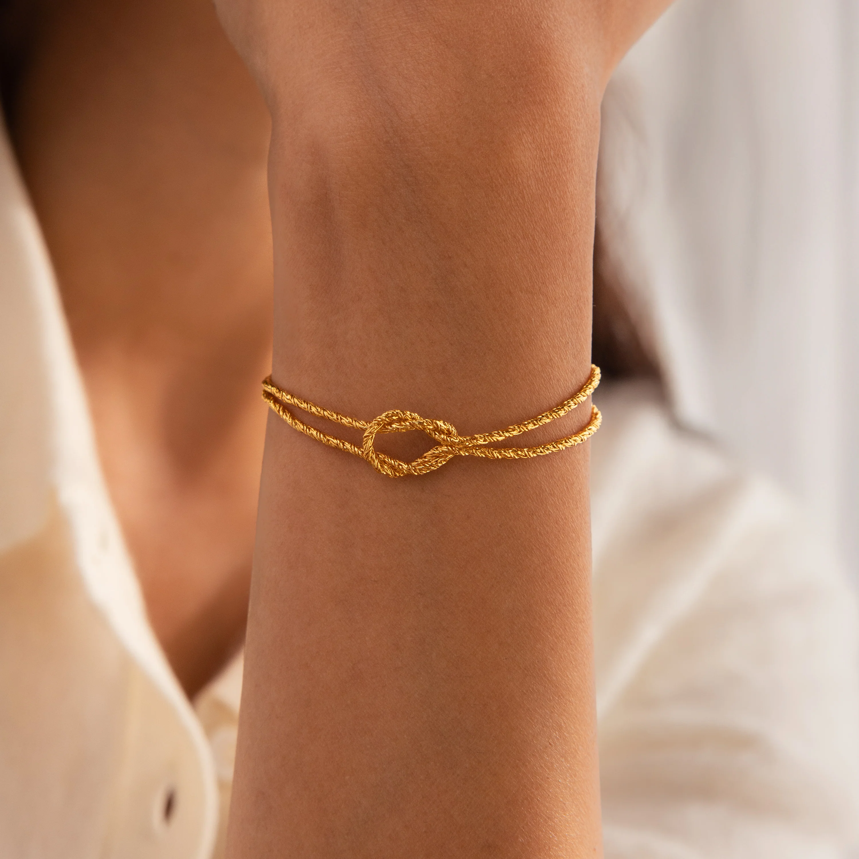 Rope Knot Chain Bracelet - Image 3