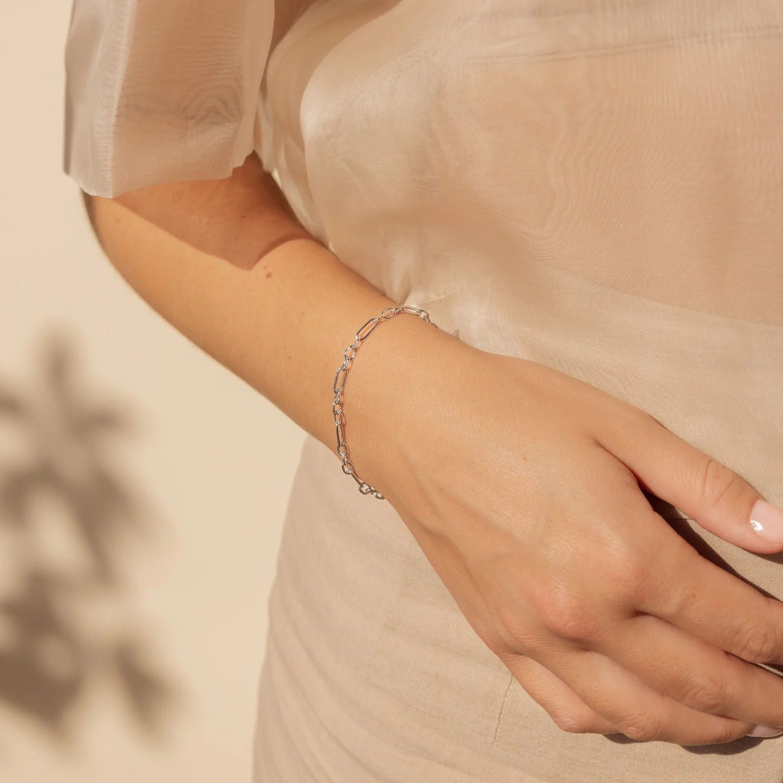 Roxy Paperclip Chain Bracelet - Image 5