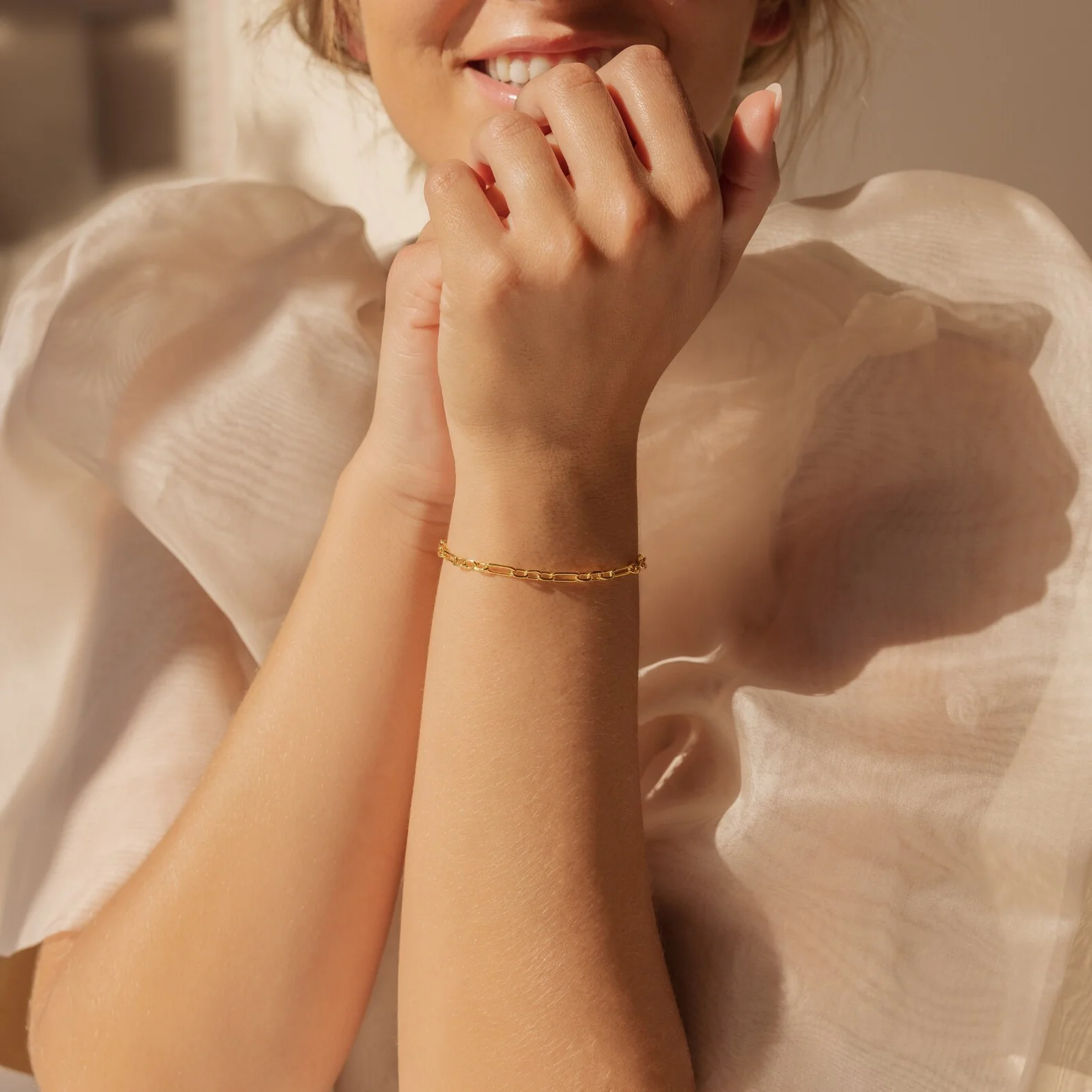 Roxy Paperclip Chain Bracelet - Image 7
