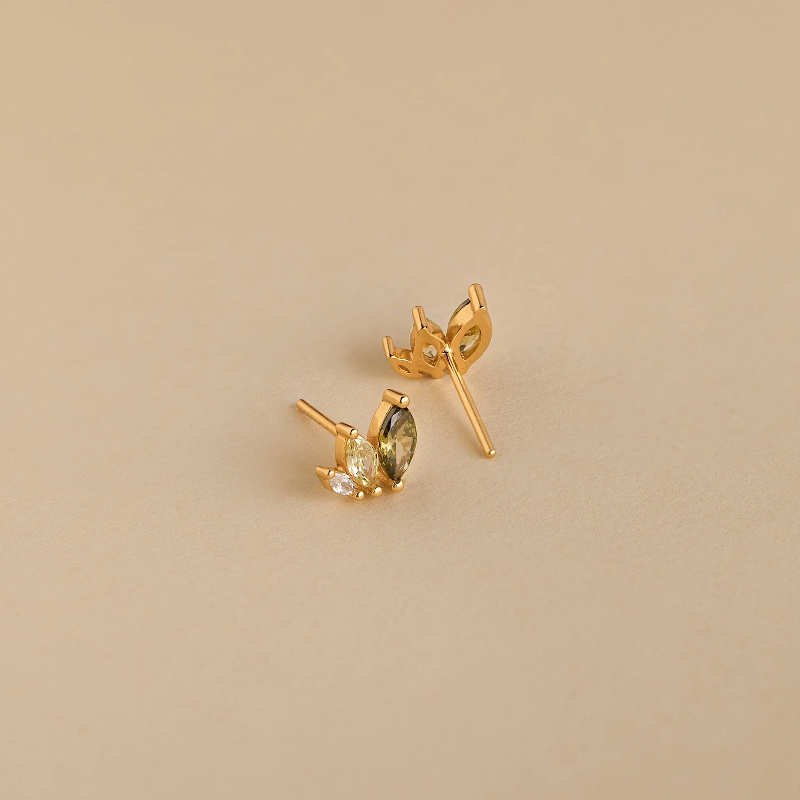 Seagrass Peridot Marquise Studs - Image 8