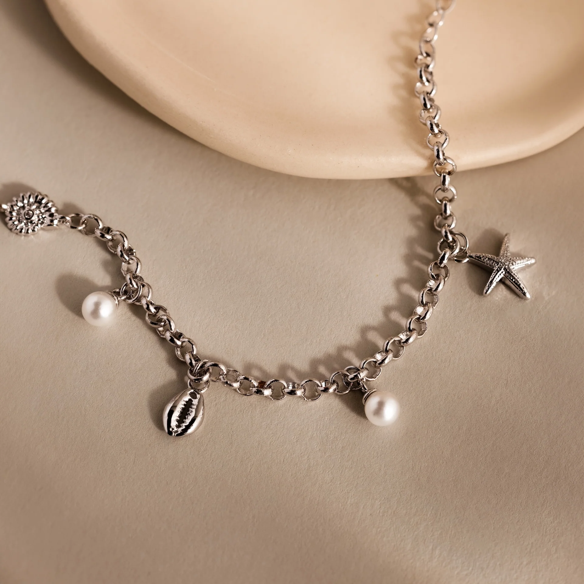 Seaside Pearl Charm Bracelet - Image 3