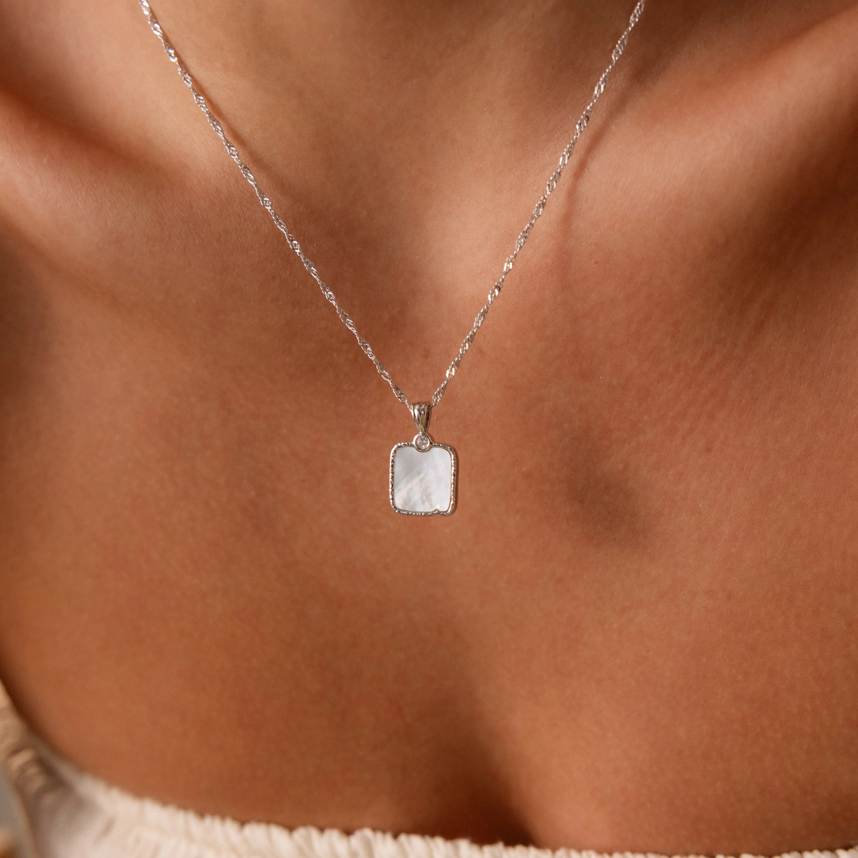 Serenity Mother of Pearl Necklace - Image 7