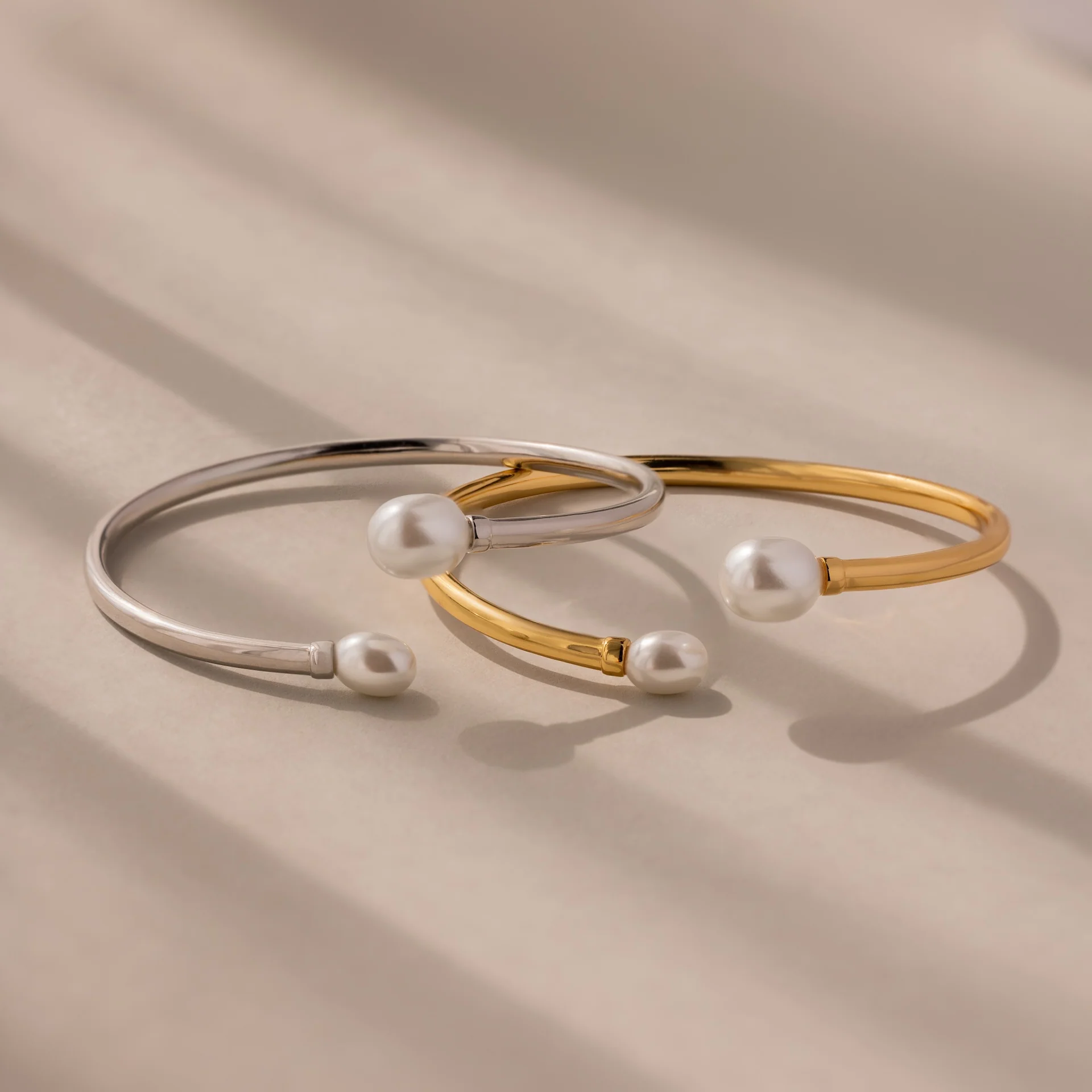 Serenity Pearl Cuff Bracelet - Image 5