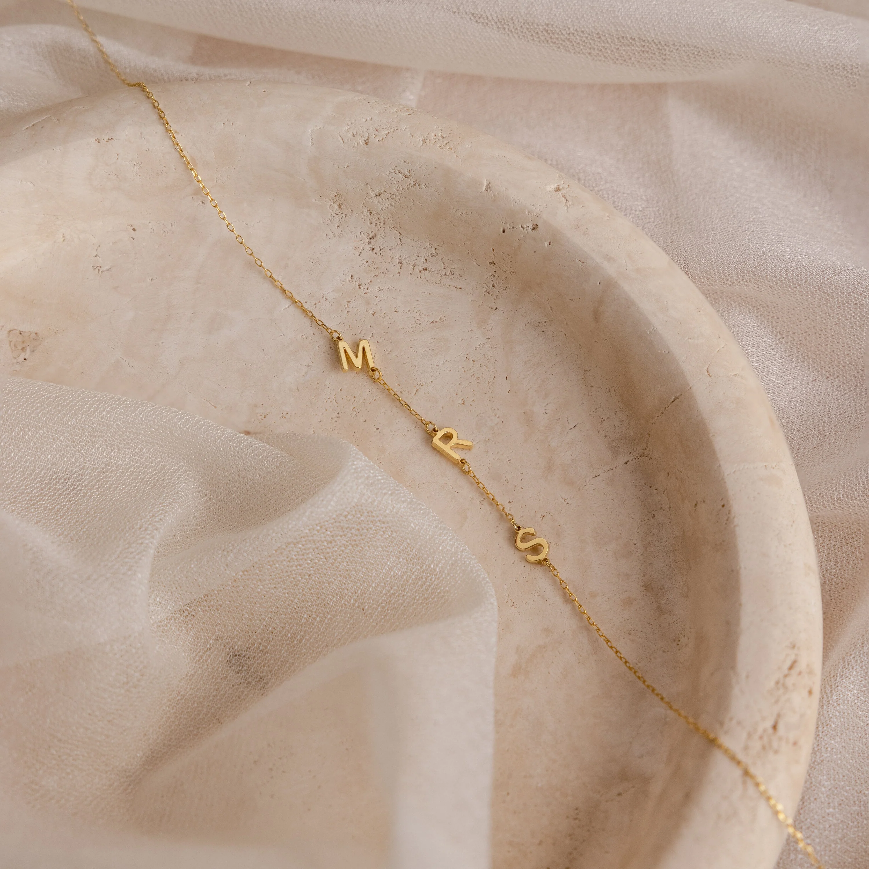 Sideways Initial Necklace - Image 5