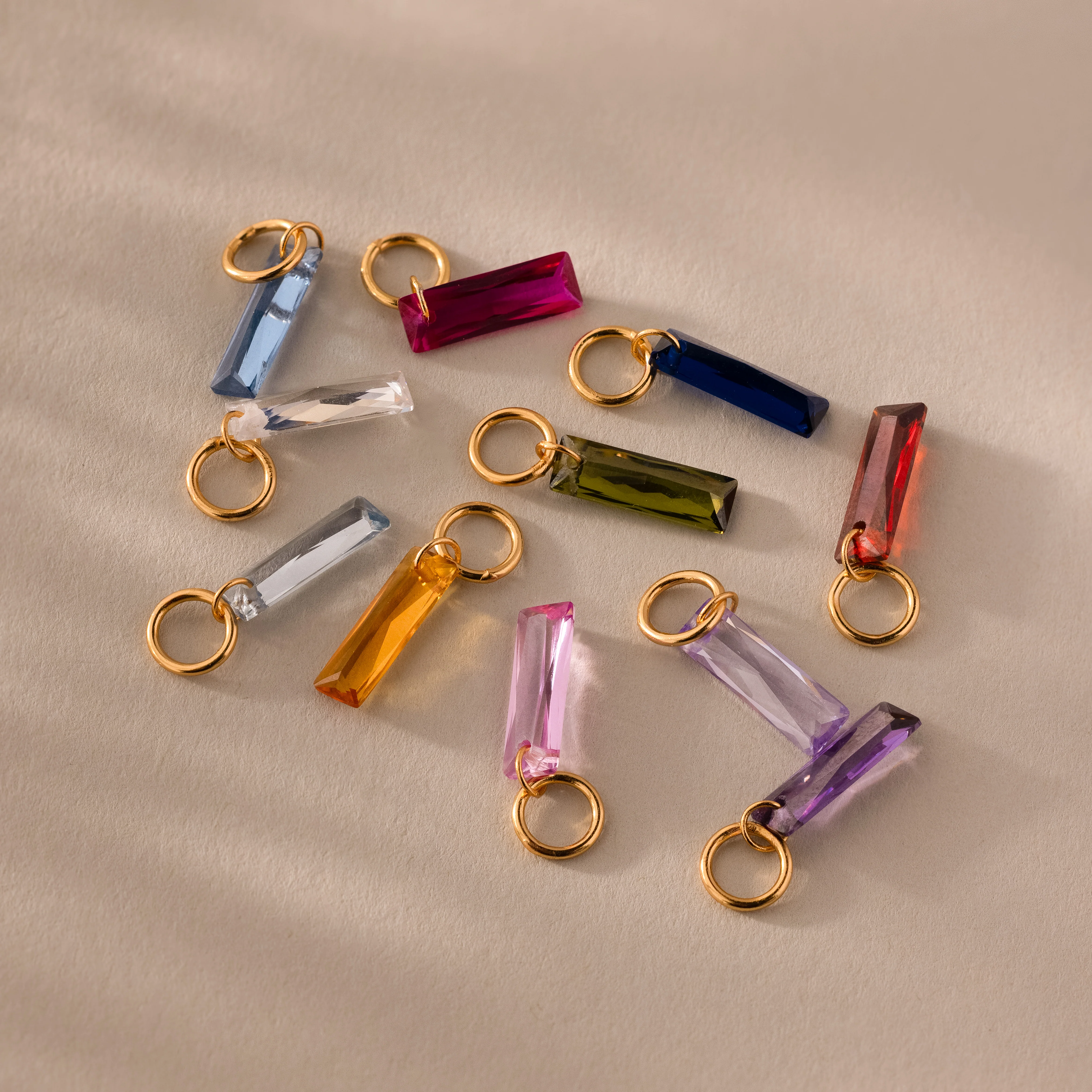Skinny Baguette Alexandrite Charm - Image 3