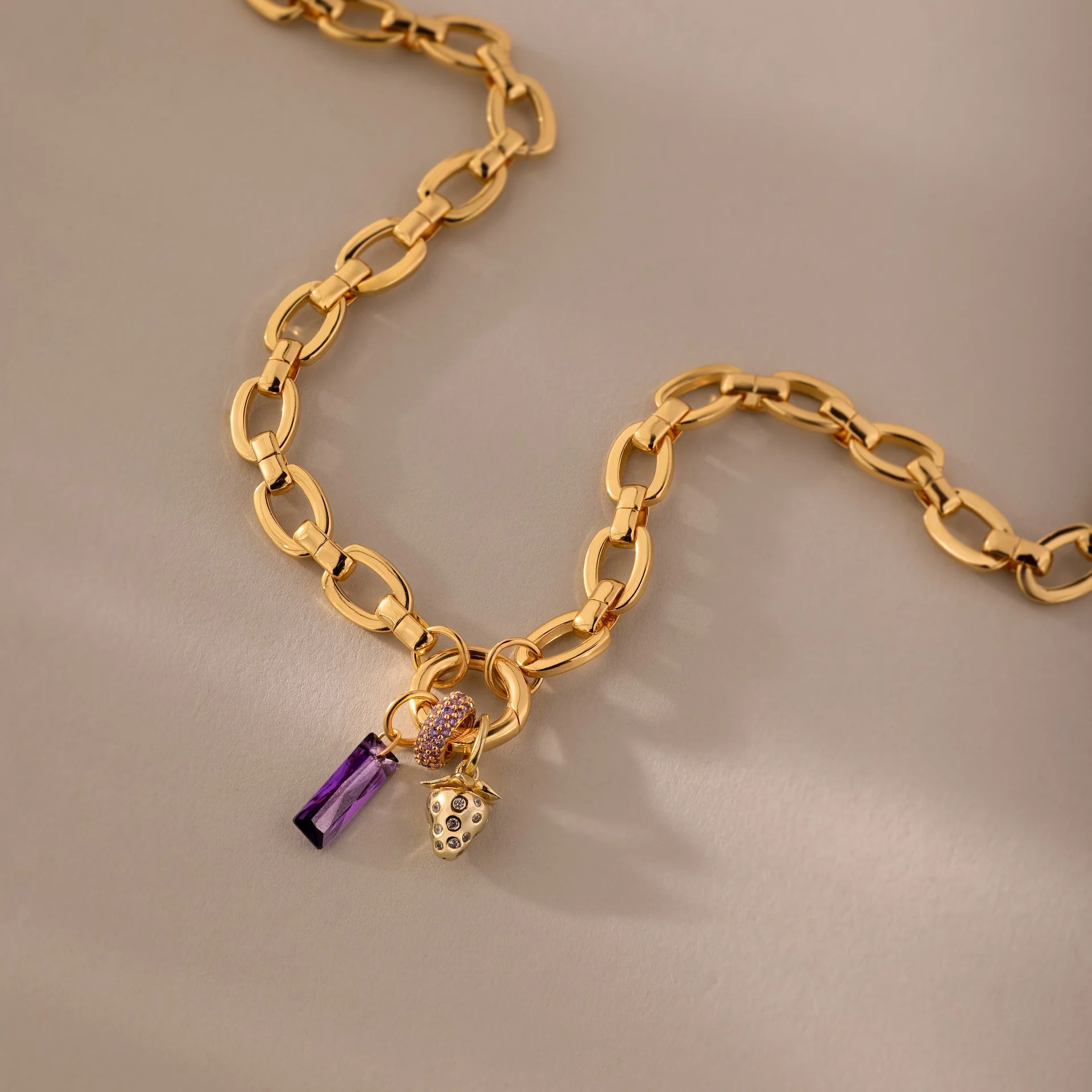 Skinny Baguette Birthstone Charm - Image 5