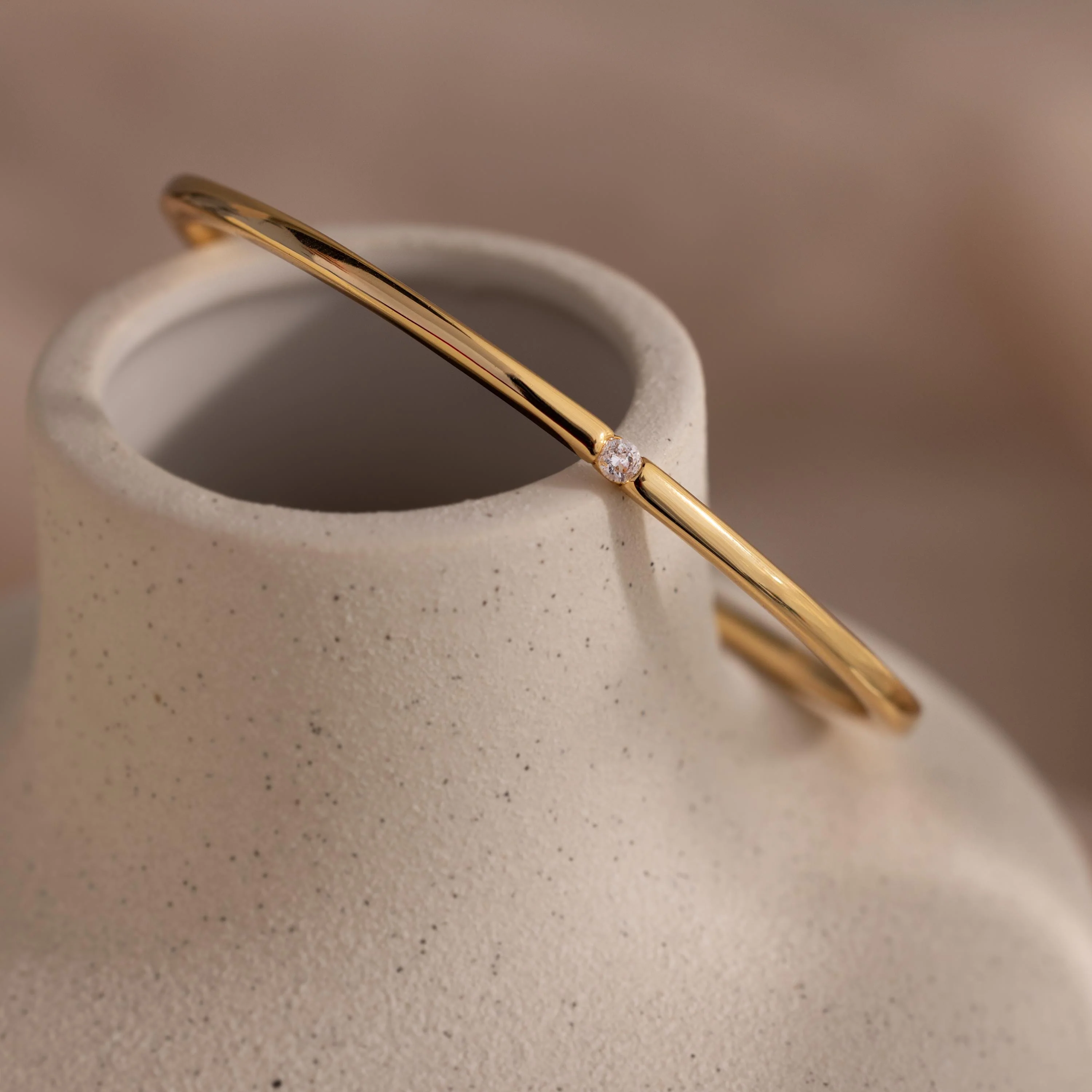 Skinny Diamond Bangle - Image 8