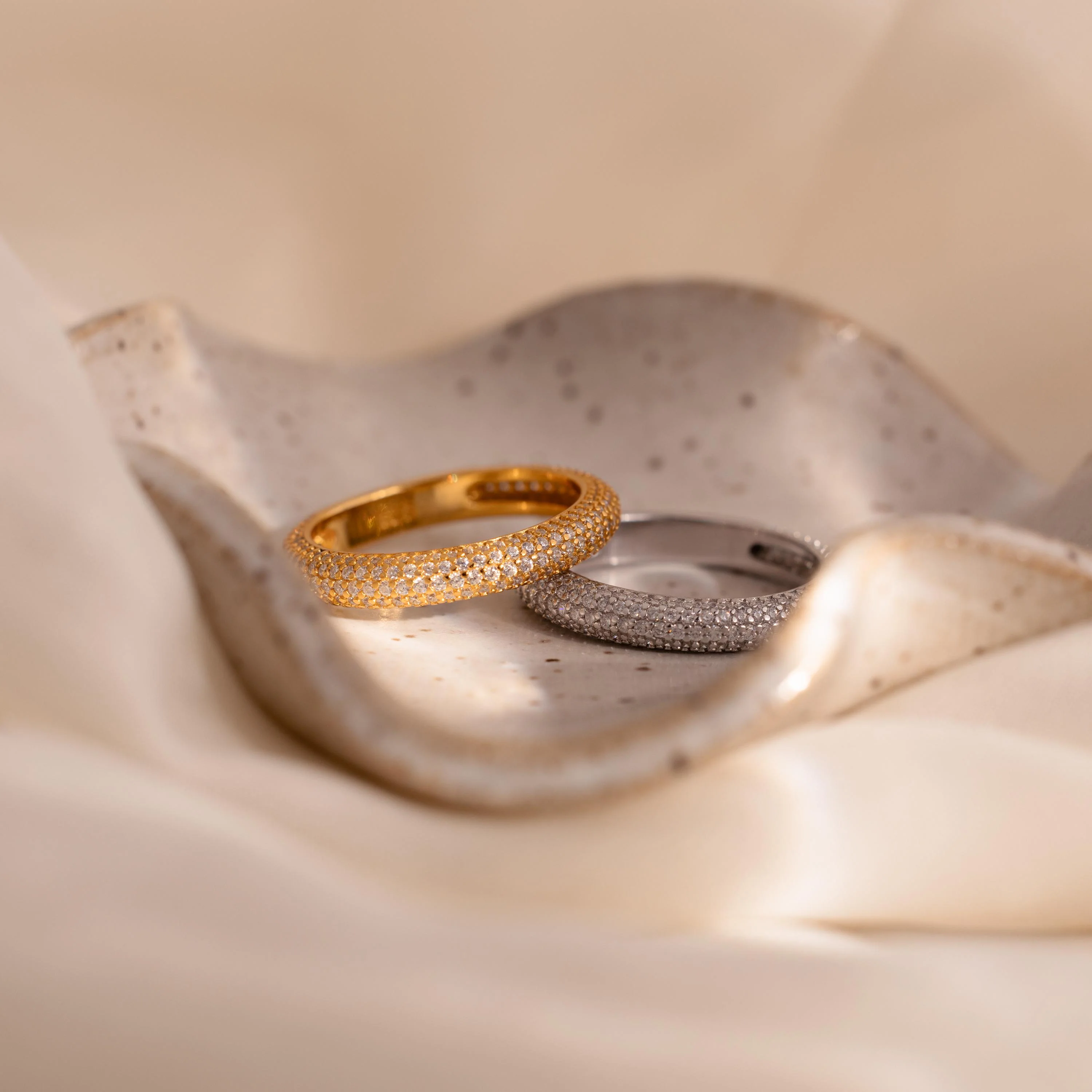 Skinny Pave Stacking Ring - Image 5