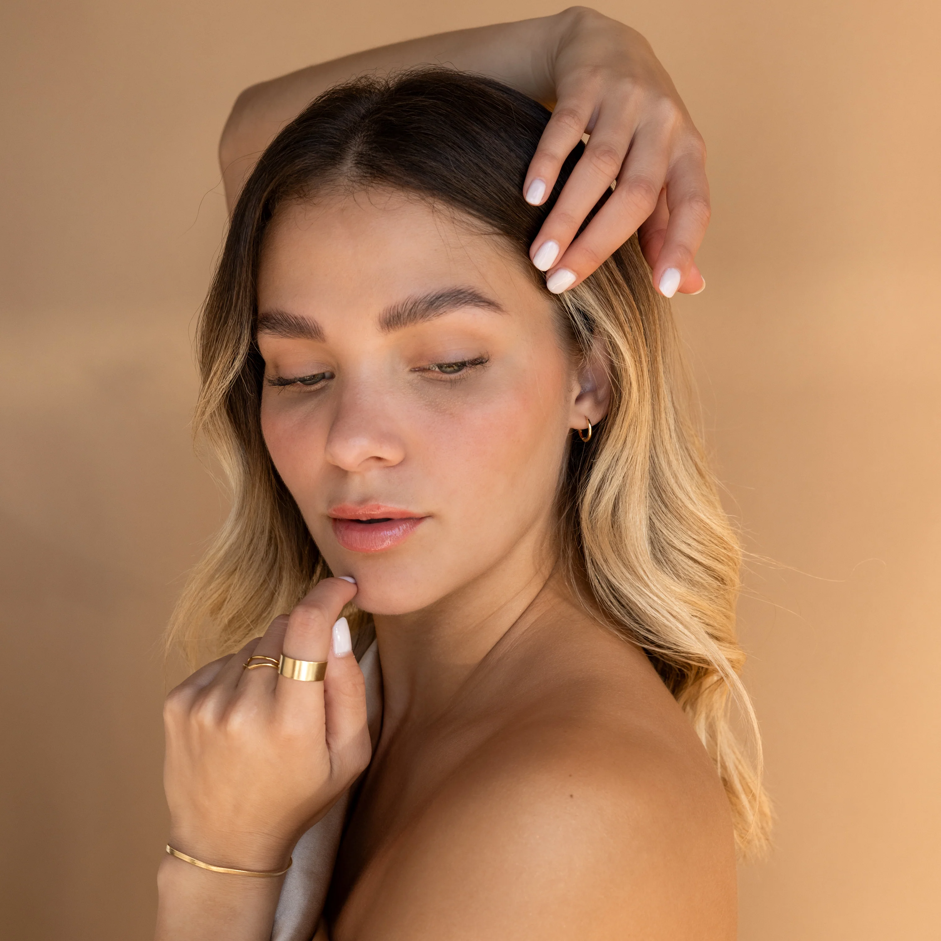 Small Bold Hoops in Silver - Image 5