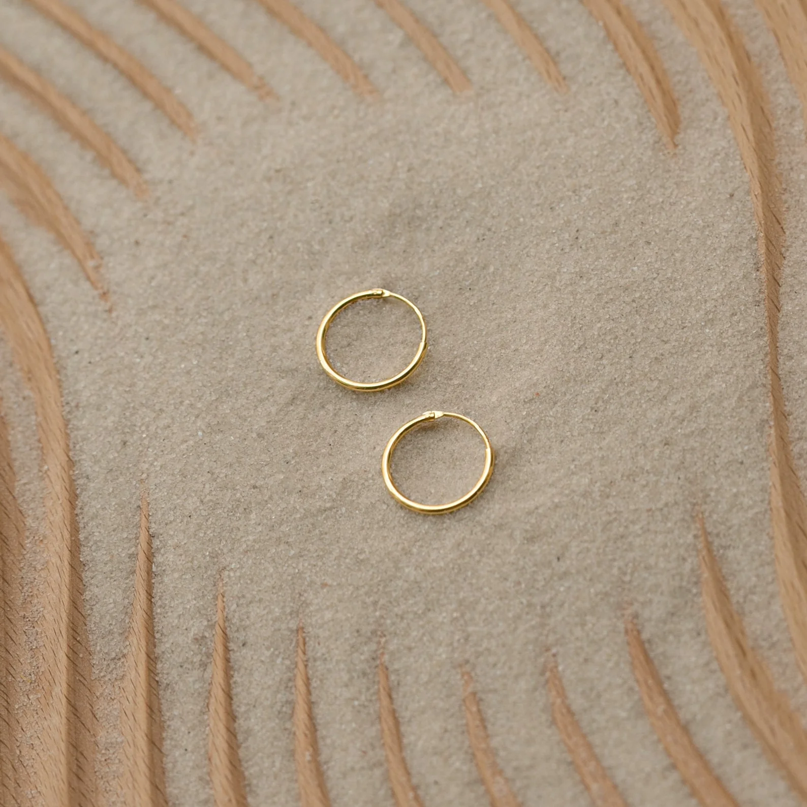 Small Thin Hoops - Image 5