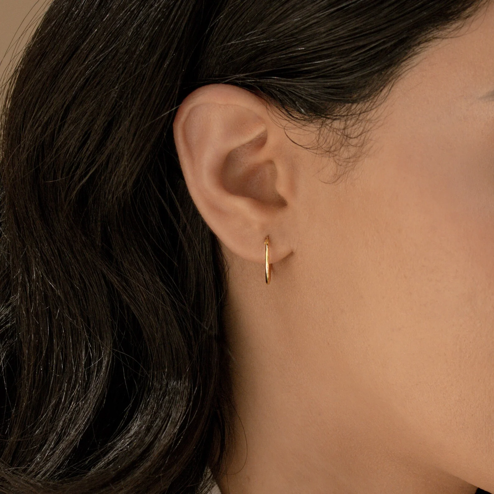 Small Thin Hoops - Image 7