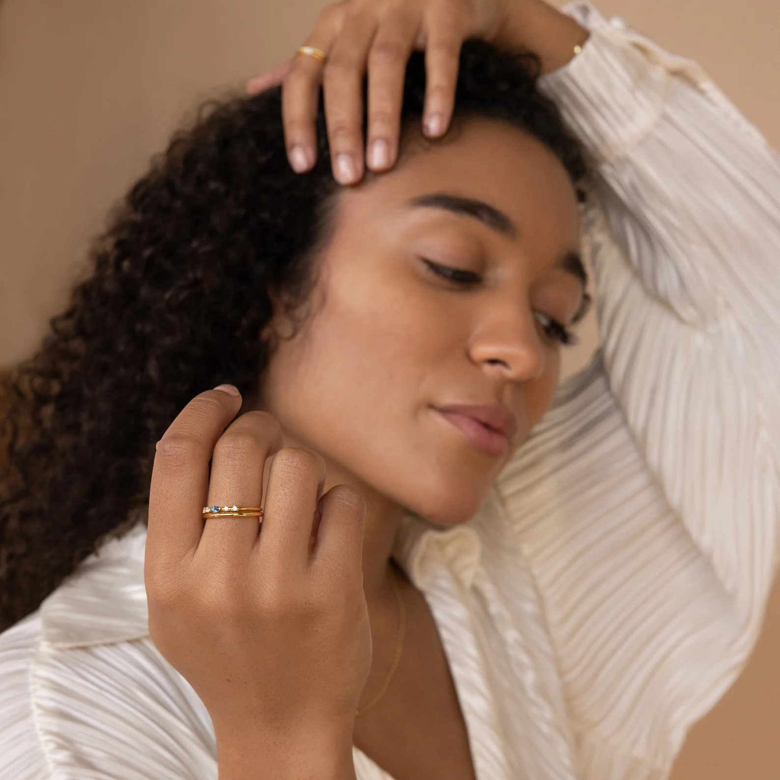 Space Marquise Birthstone Ring - Image 6