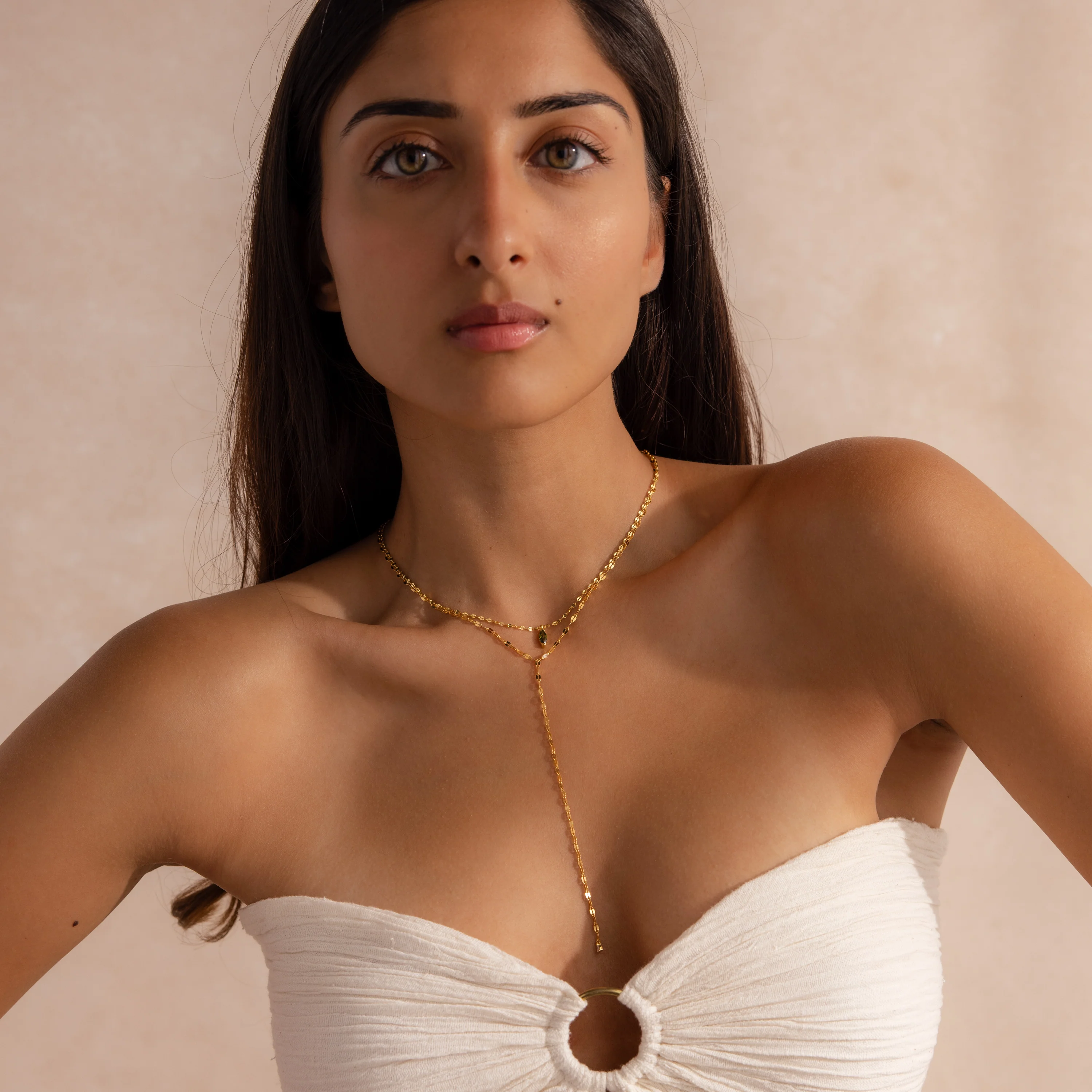 Sparkling Diamond Lariat Necklace - Image 6