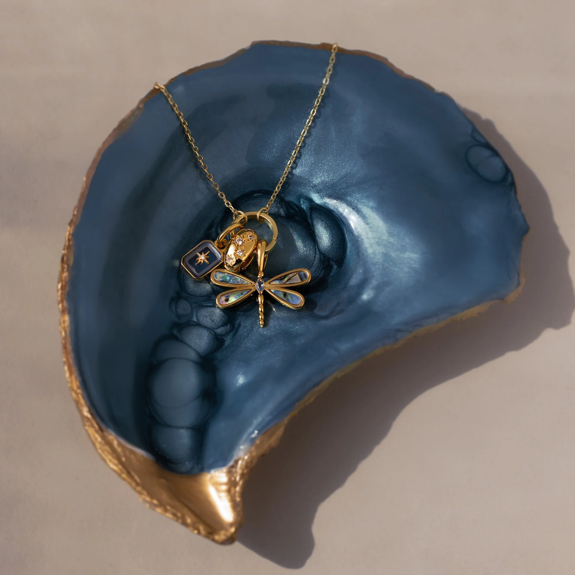 Sprinkle Diamond Dome Spacer Charm in 18K Gold - Image 7