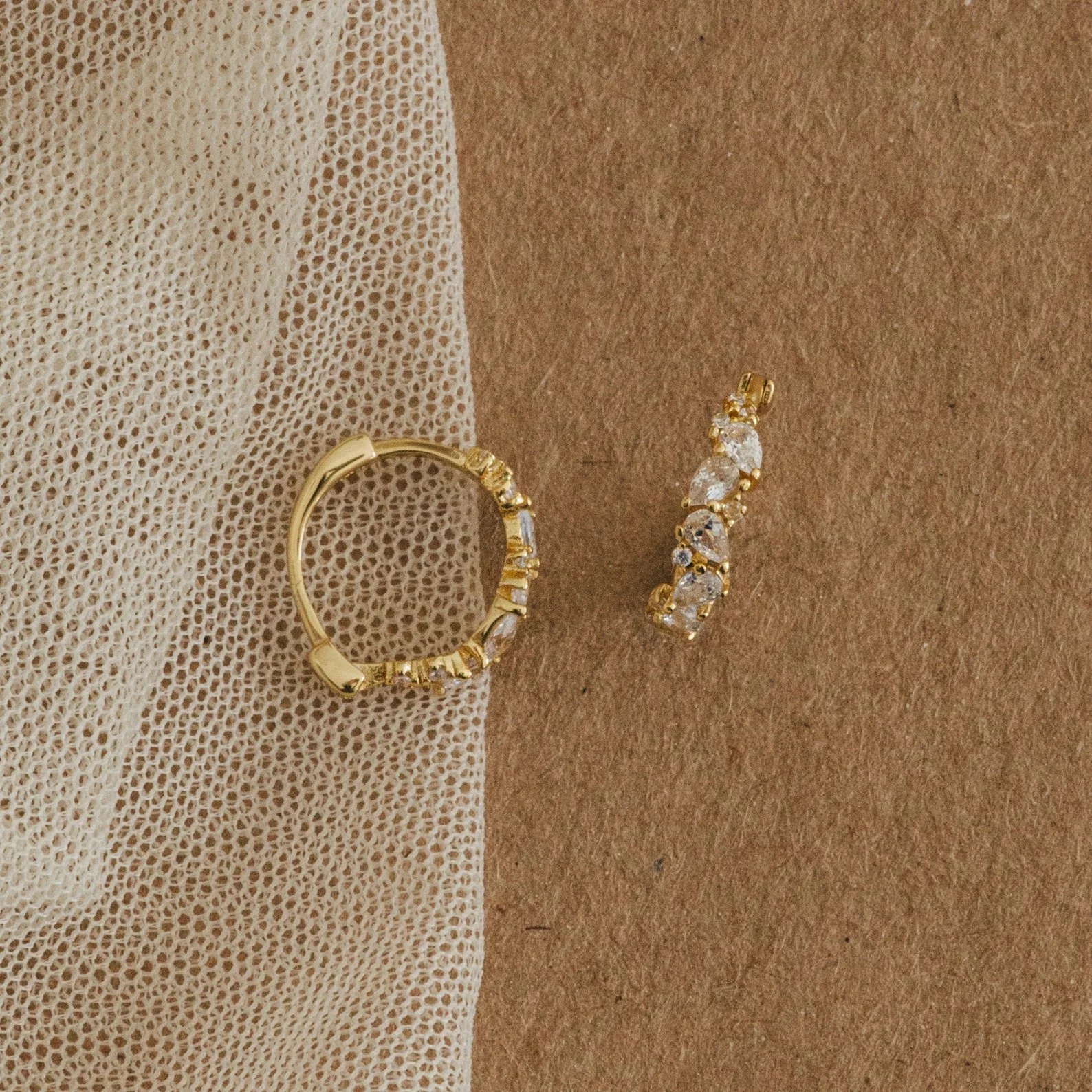 Sprinkle Diamond Huggies - Image 5