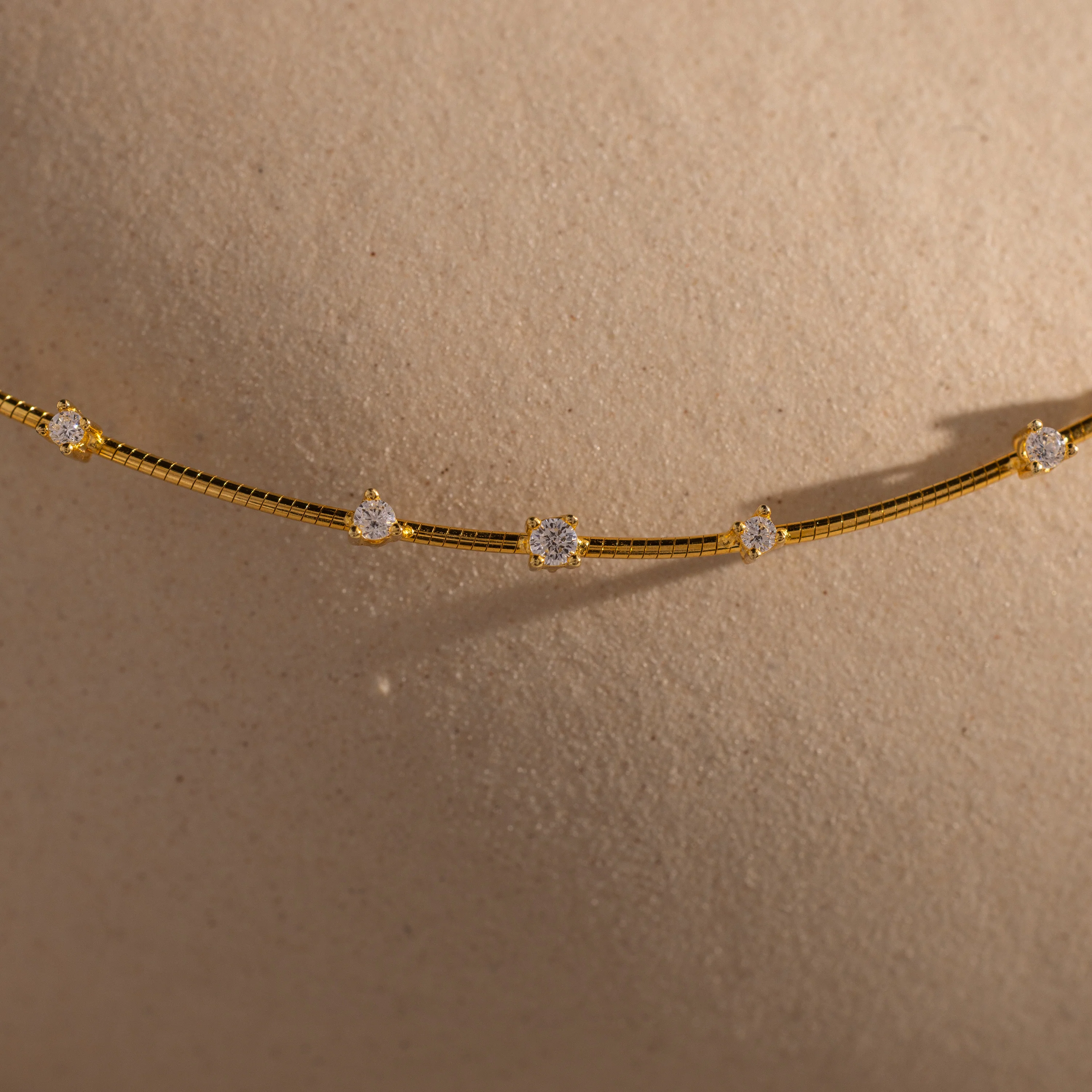 Sprinkle Diamond Necklace in 18K Gold - Image 3