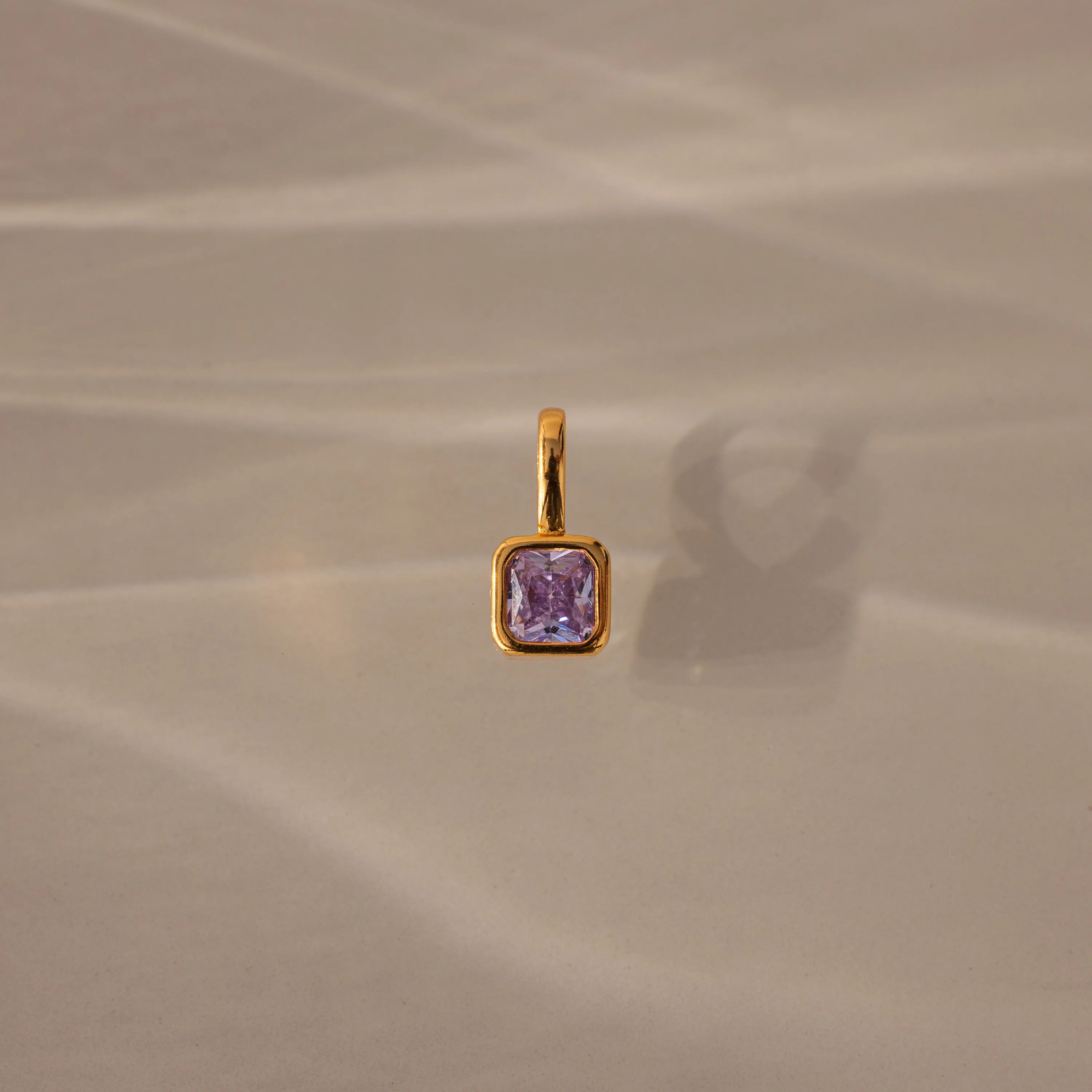 Square Bezel Alexandrite Charm