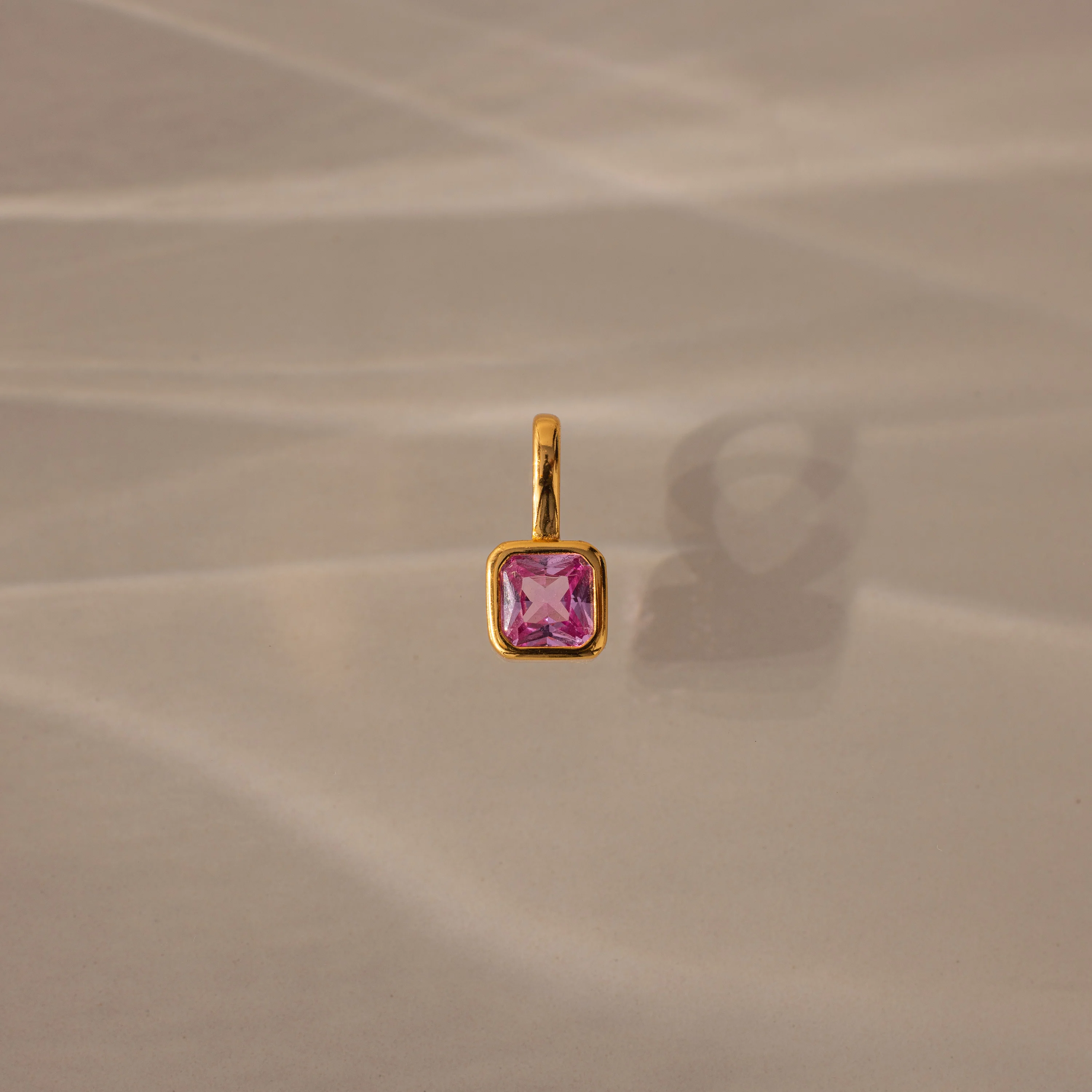 Square Bezel Birthstone Charm - Image 10