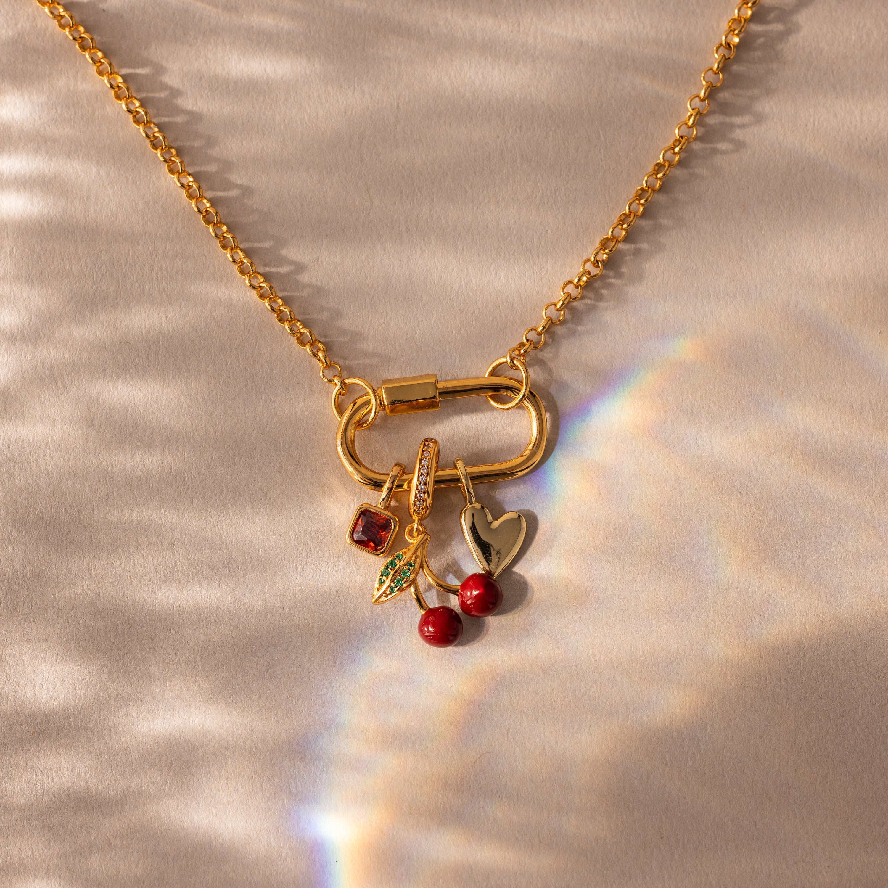 Square Bezel Birthstone Charm - Image 16