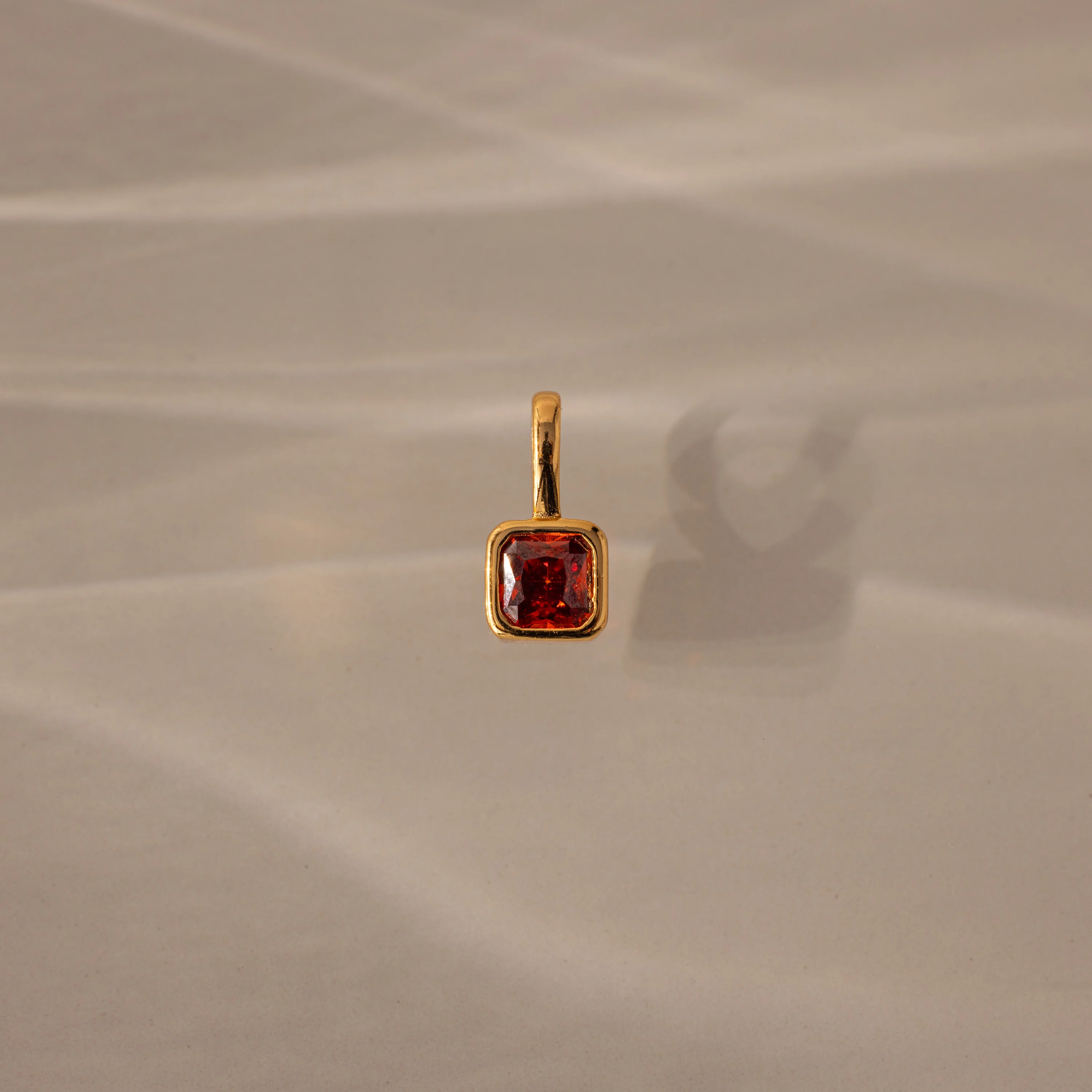 Square Bezel Birthstone Charm - Image 8