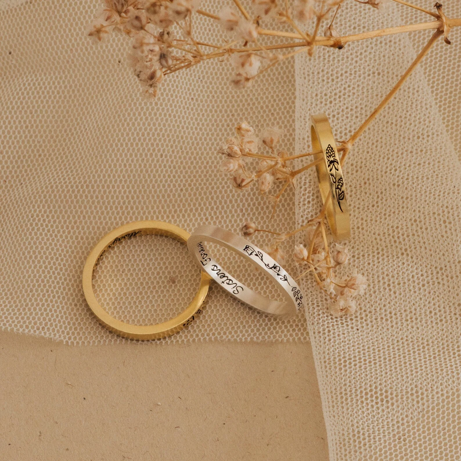 Stacking Birth Flower Band - Image 3