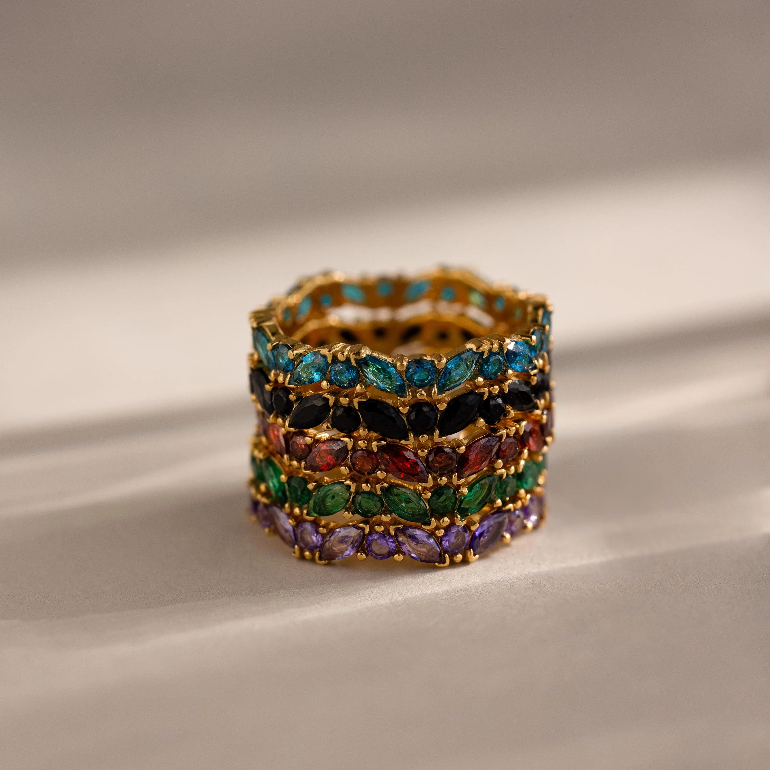 Staggered Marquise Ruby Ring - Image 7