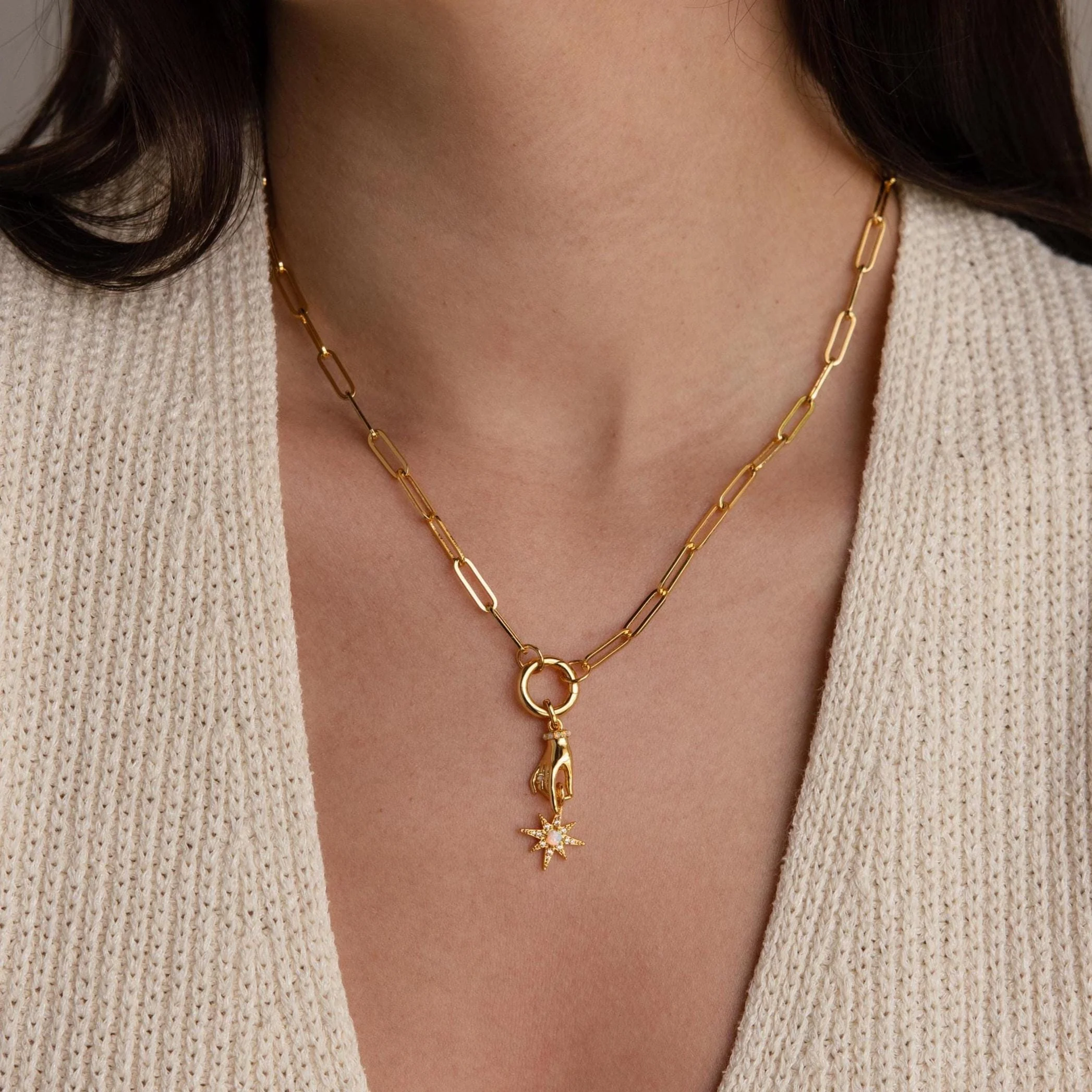 Star Opal Hand Charm - Image 2